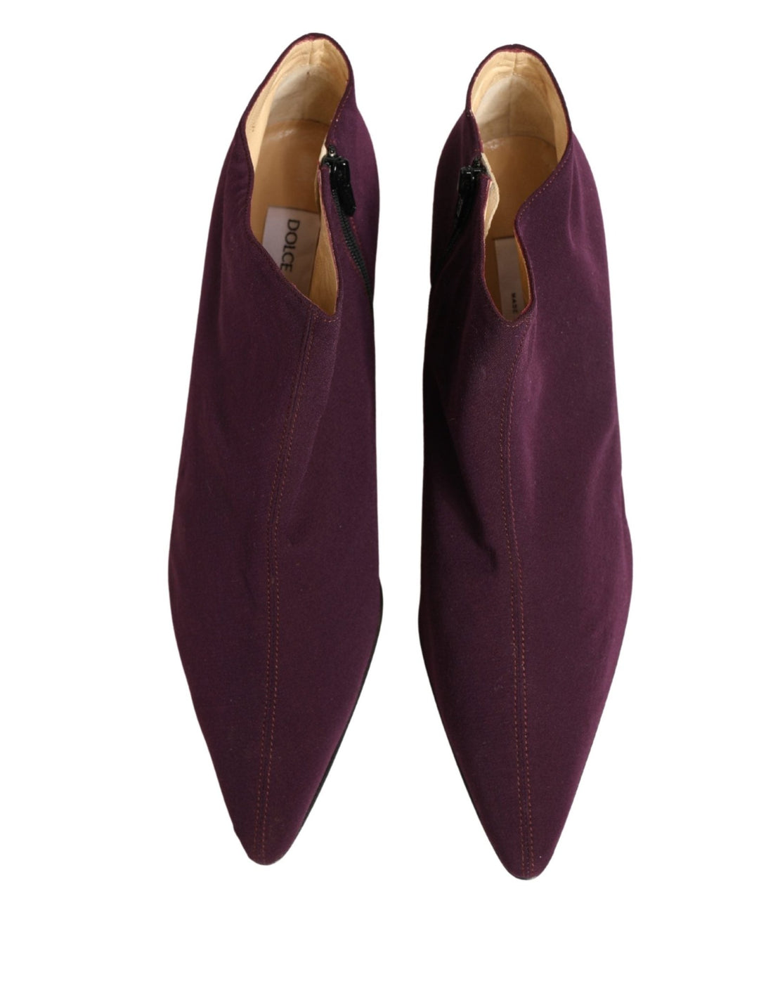 Dolce & Gabbana Purple Suede AnkleBoots Shoes - RIMODA