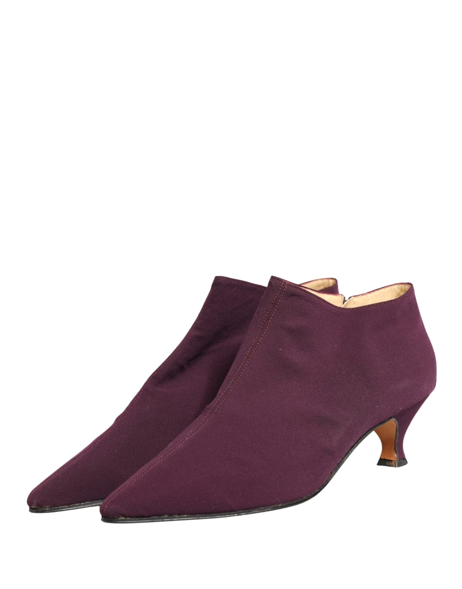 Dolce & Gabbana Purple Suede AnkleBoots Shoes - RIMODA