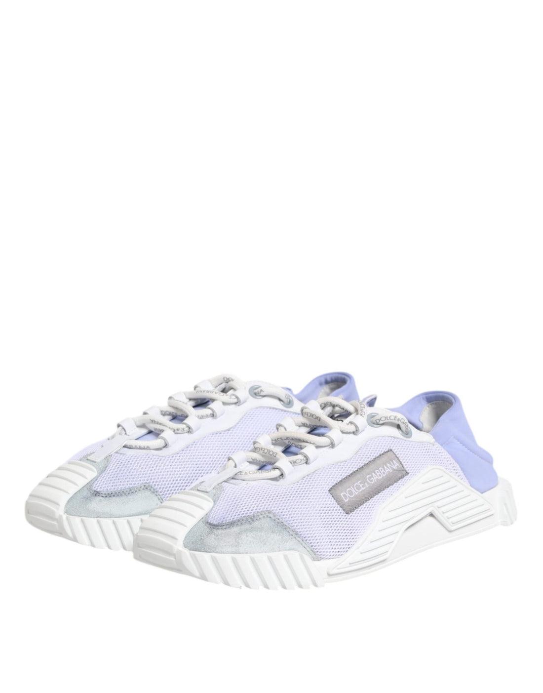 Dolce & Gabbana Purple White NS1 Lace Up Low Top Sneakers Shoes - RIMODA