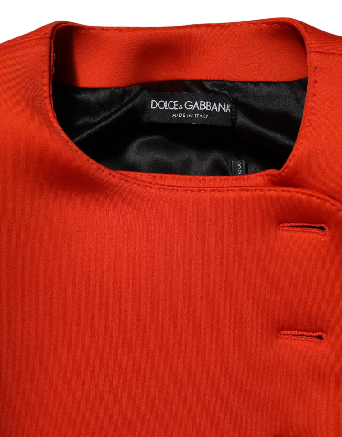 Dolce & Gabbana Red Buttoned Down Women Trench Coat Jacket - RIMODA