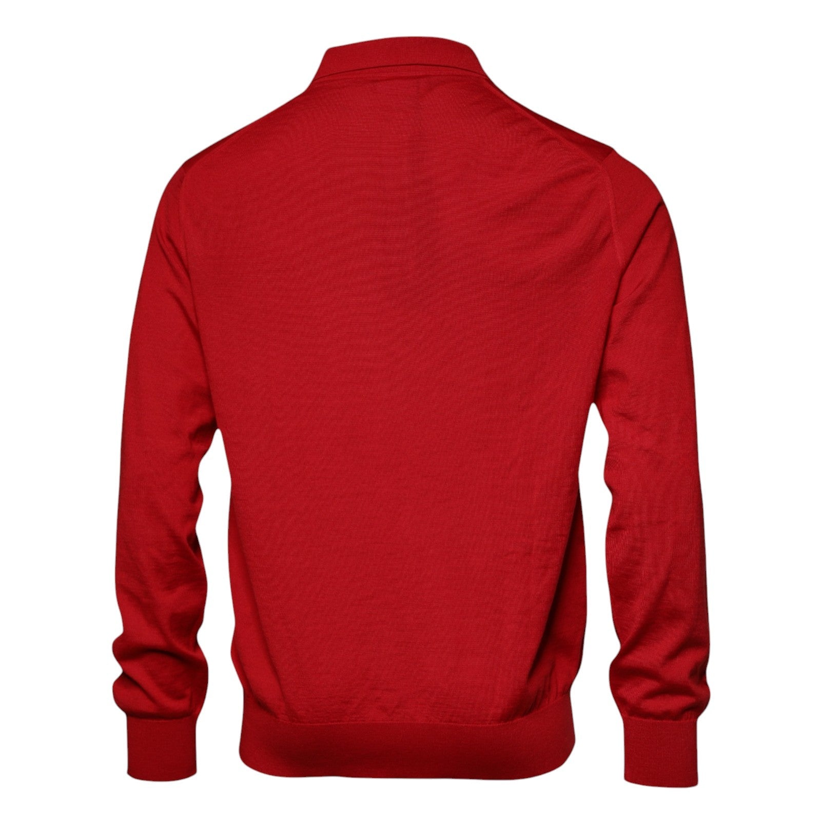 Dolce & Gabbana Red Cashmere Collared Pullover Sweater - RIMODA