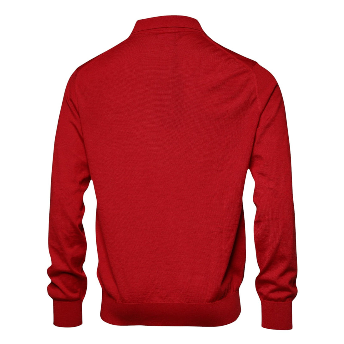 Dolce & Gabbana Red Cashmere Collared Pullover Sweater - RIMODA