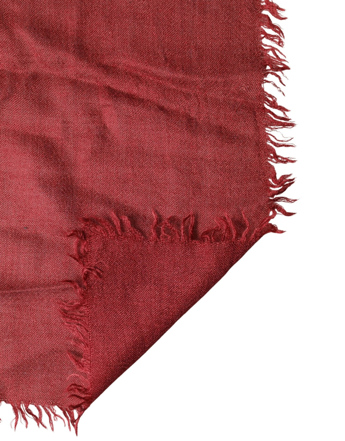 Dolce & Gabbana Red Cashmere Silk Fringe Wrap Foulard 200cm X 70cm Scarf - RIMODA
