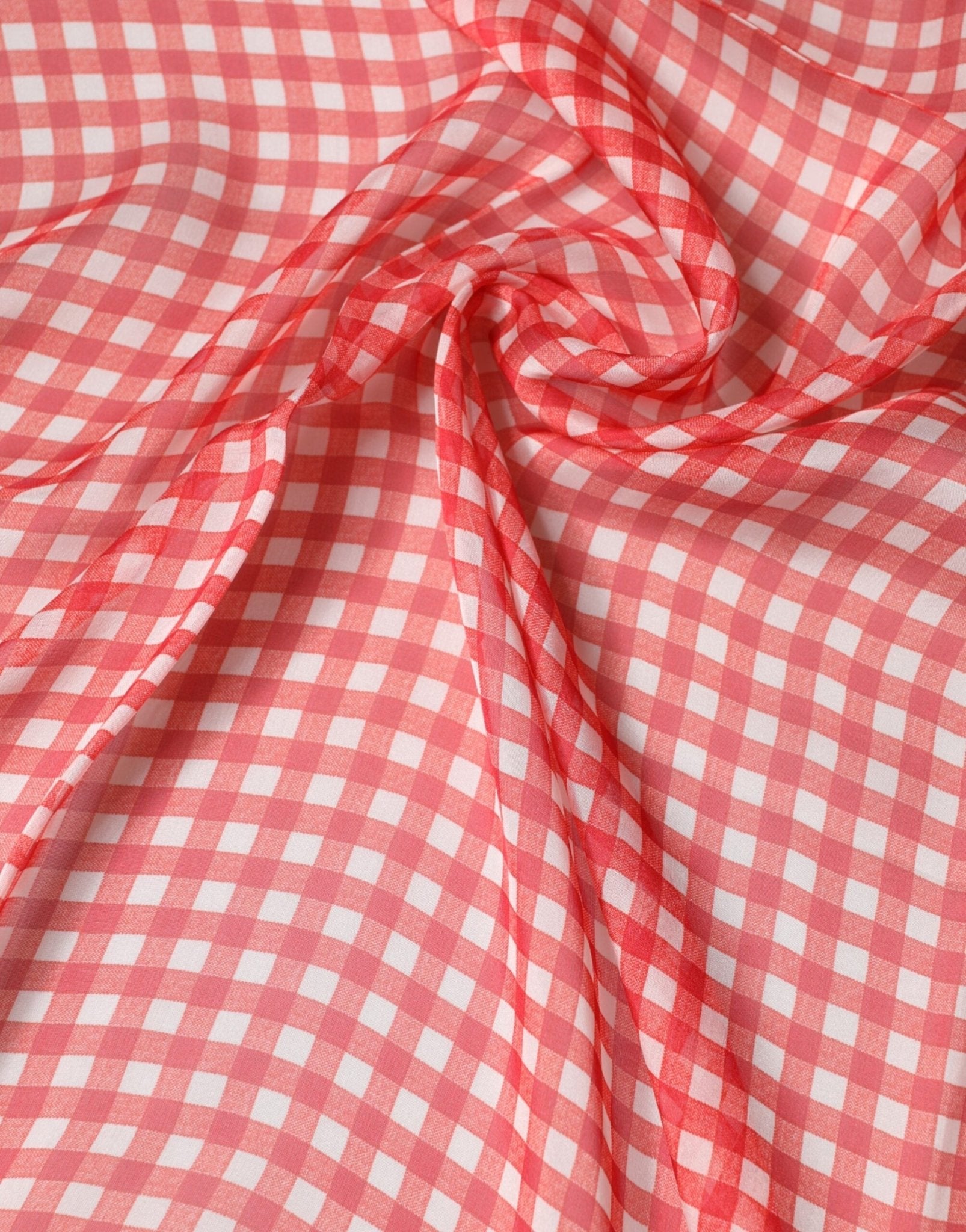 Dolce & Gabbana Red Checkered Plaid Neck Wrap Shawl Scarf - RIMODA