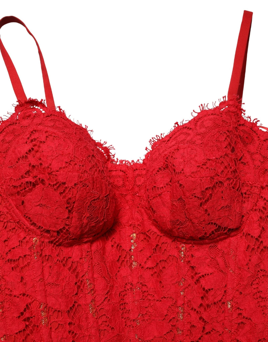 Dolce & Gabbana Red Corset Lace Bodice Draped Long Gown Dress - RIMODA