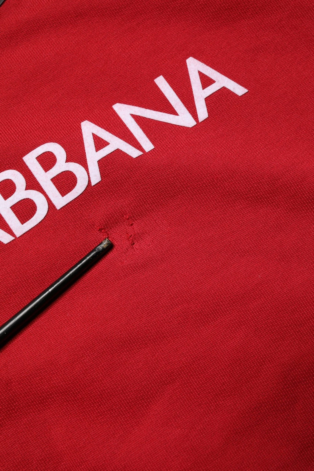 Dolce & Gabbana Red Cotton DG Logo Jersey Sweatshirt Sweater - RIMODA