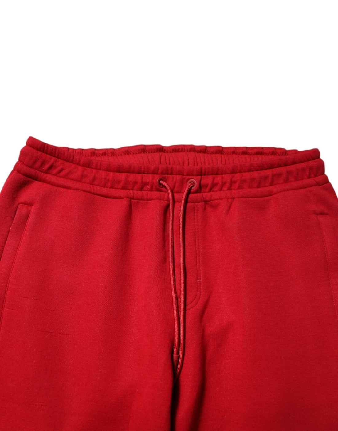 Dolce & Gabbana Red Cotton Logo Jogger Men Sweatpants Pants - RIMODA