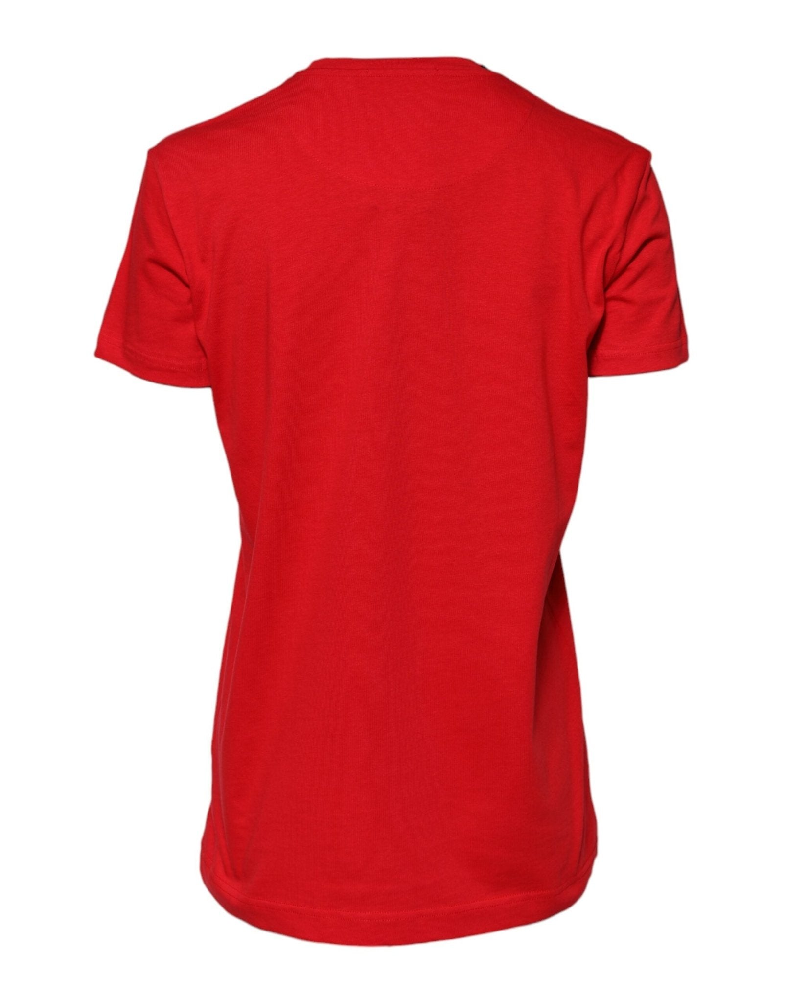 Dolce & Gabbana Red Crew Neck Short Sleeves Tee T-shirt - RIMODA