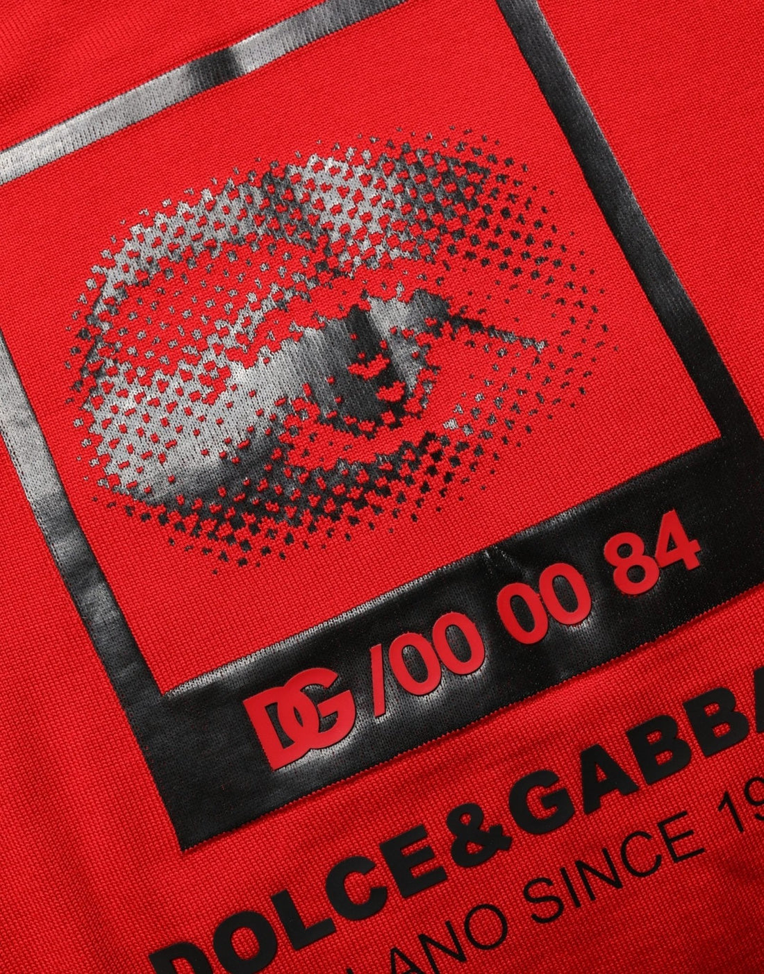 Dolce & Gabbana Red Eye Print Crew Neck Pullover Sweater - RIMODA