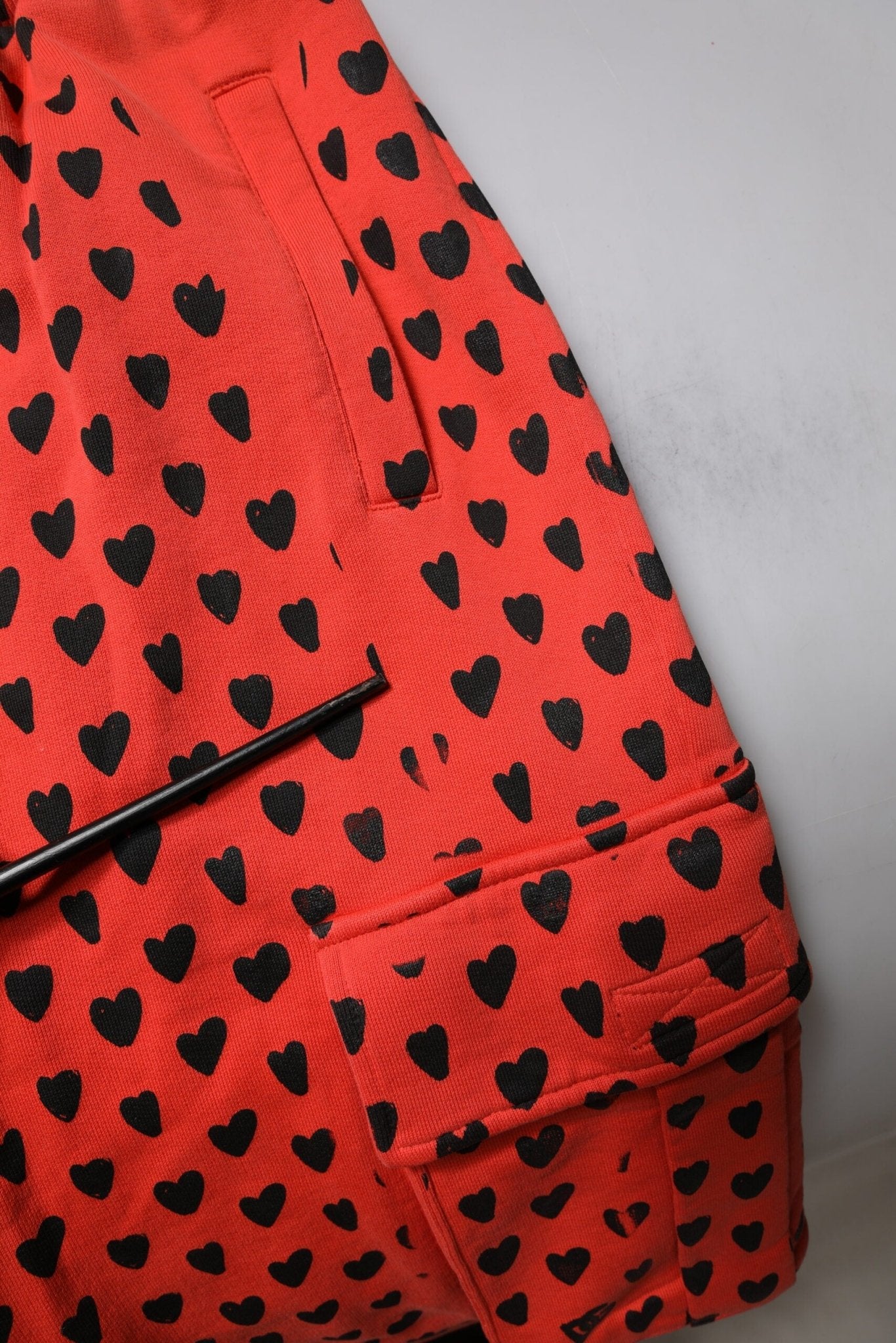 Dolce & Gabbana Red Hearts Cargo Jogger Men Sweatpants Pants - RIMODA