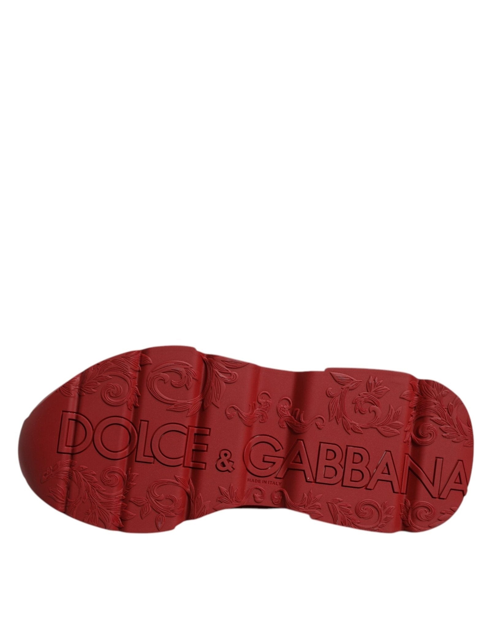 Dolce & Gabbana Red Leather Daymaster Low Top Sneakers Shoes - RIMODA