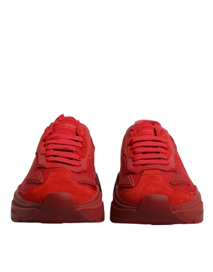 Dolce & Gabbana Red Leather Daymaster Low Top Sneakers Shoes - RIMODA
