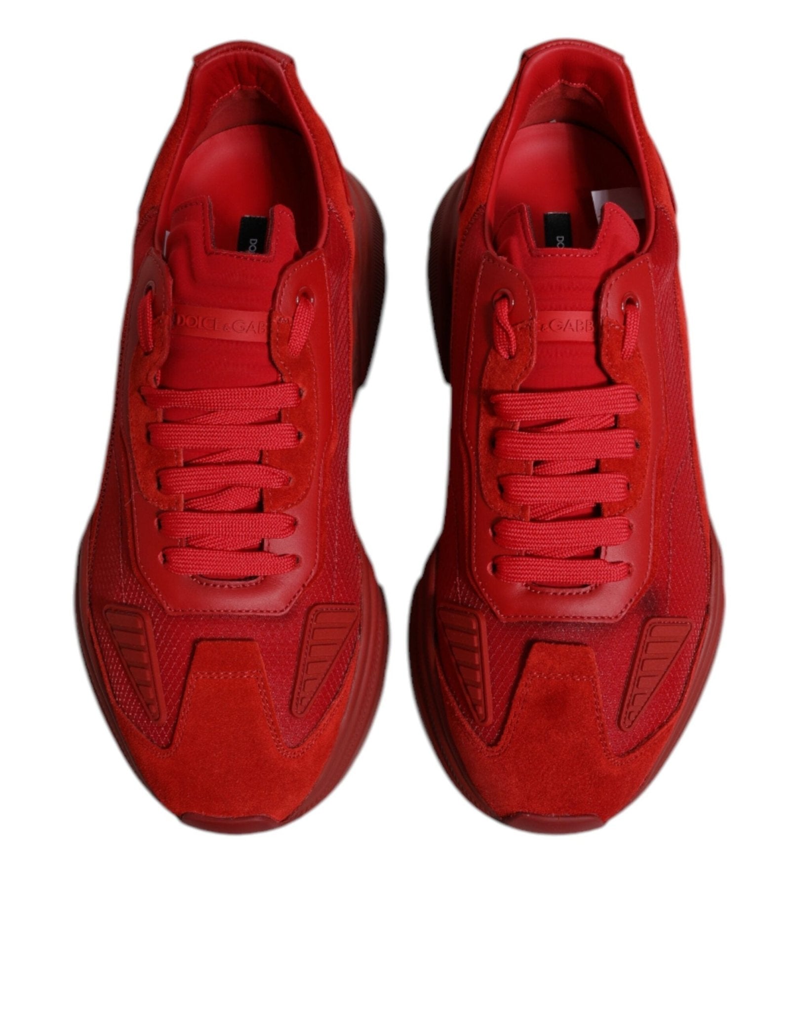 Dolce & Gabbana Red Leather Daymaster Low Top Sneakers Shoes - RIMODA