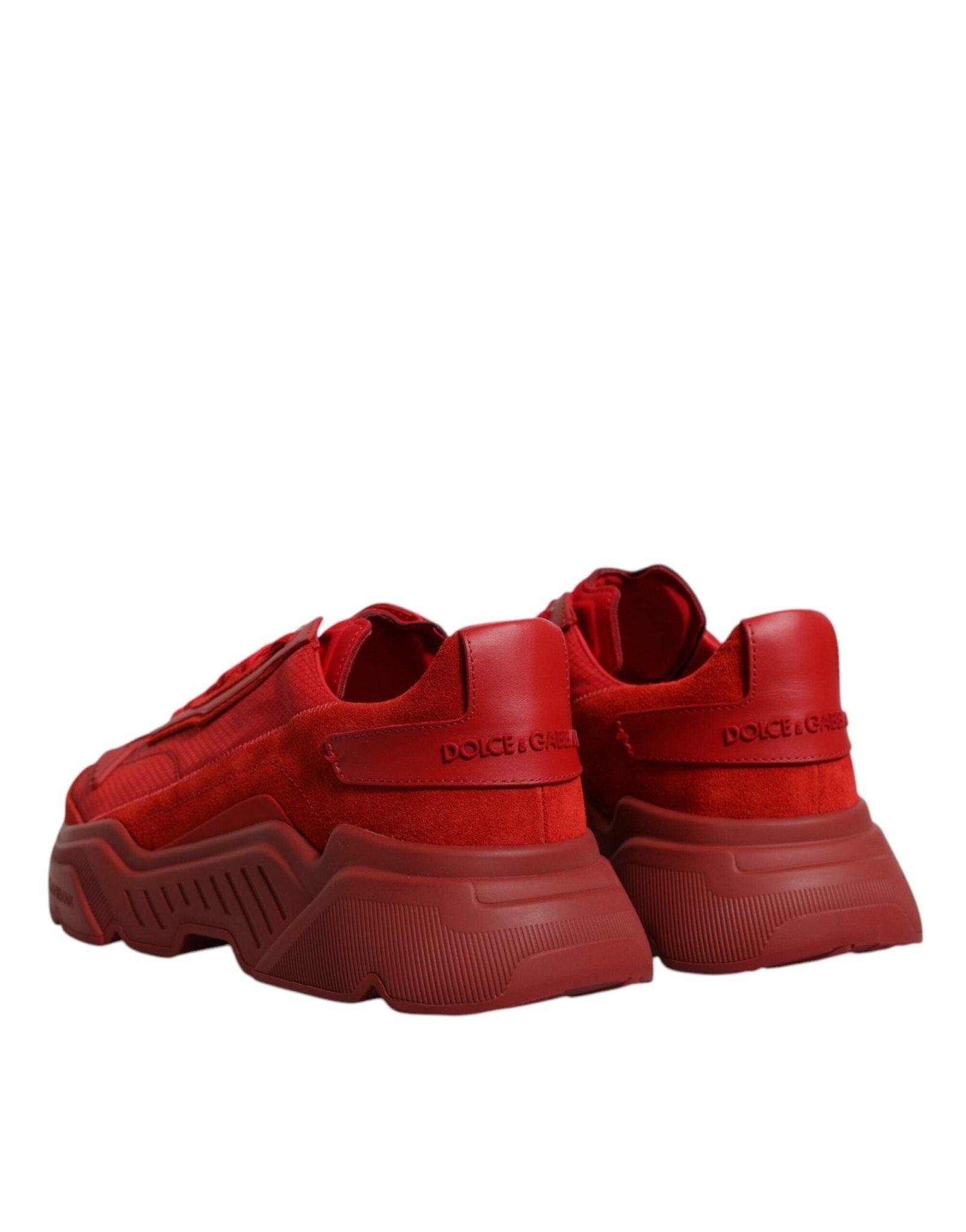 Dolce & Gabbana Red Leather Daymaster Low Top Sneakers Shoes - RIMODA