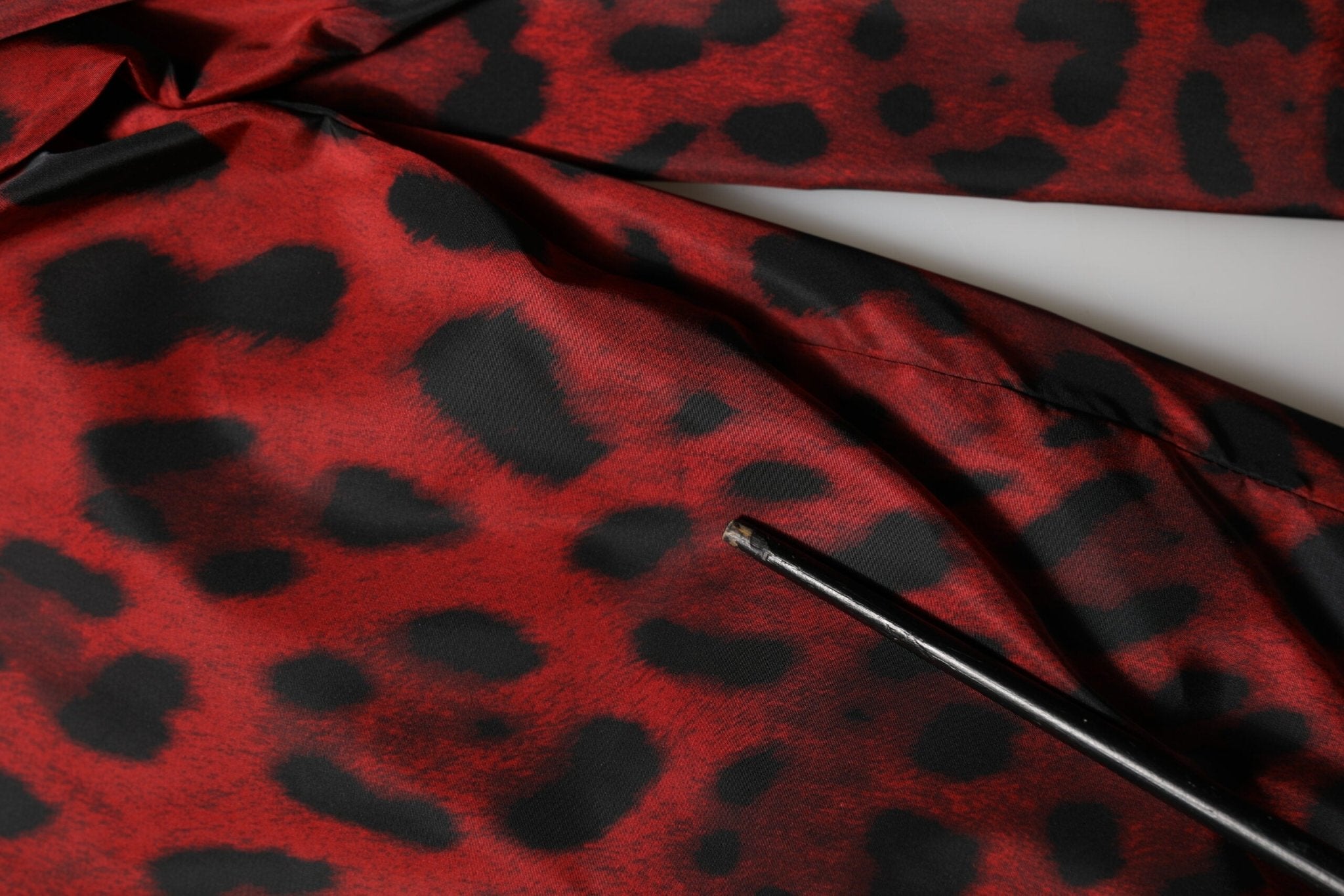 Dolce & Gabbana Red Leopard Print Full Zip Bomber Jacket - RIMODA