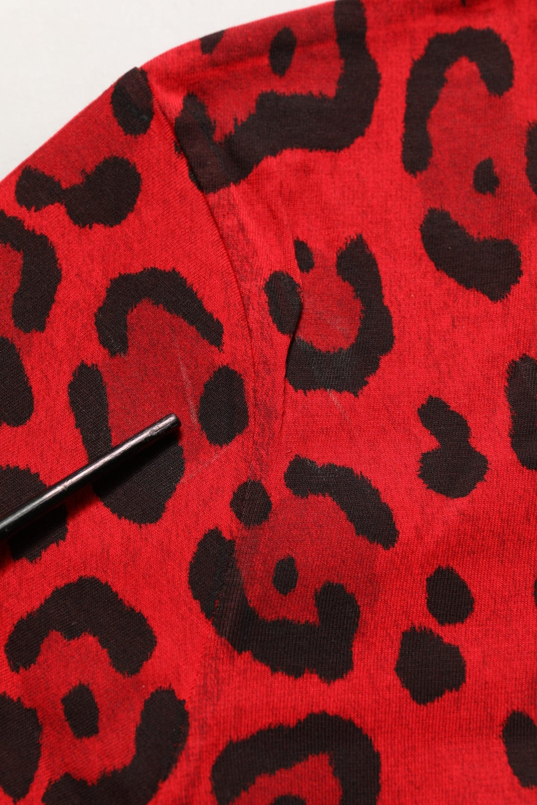 Dolce & Gabbana Red Leopard Print Short Sleeved Men T-shirt - RIMODA