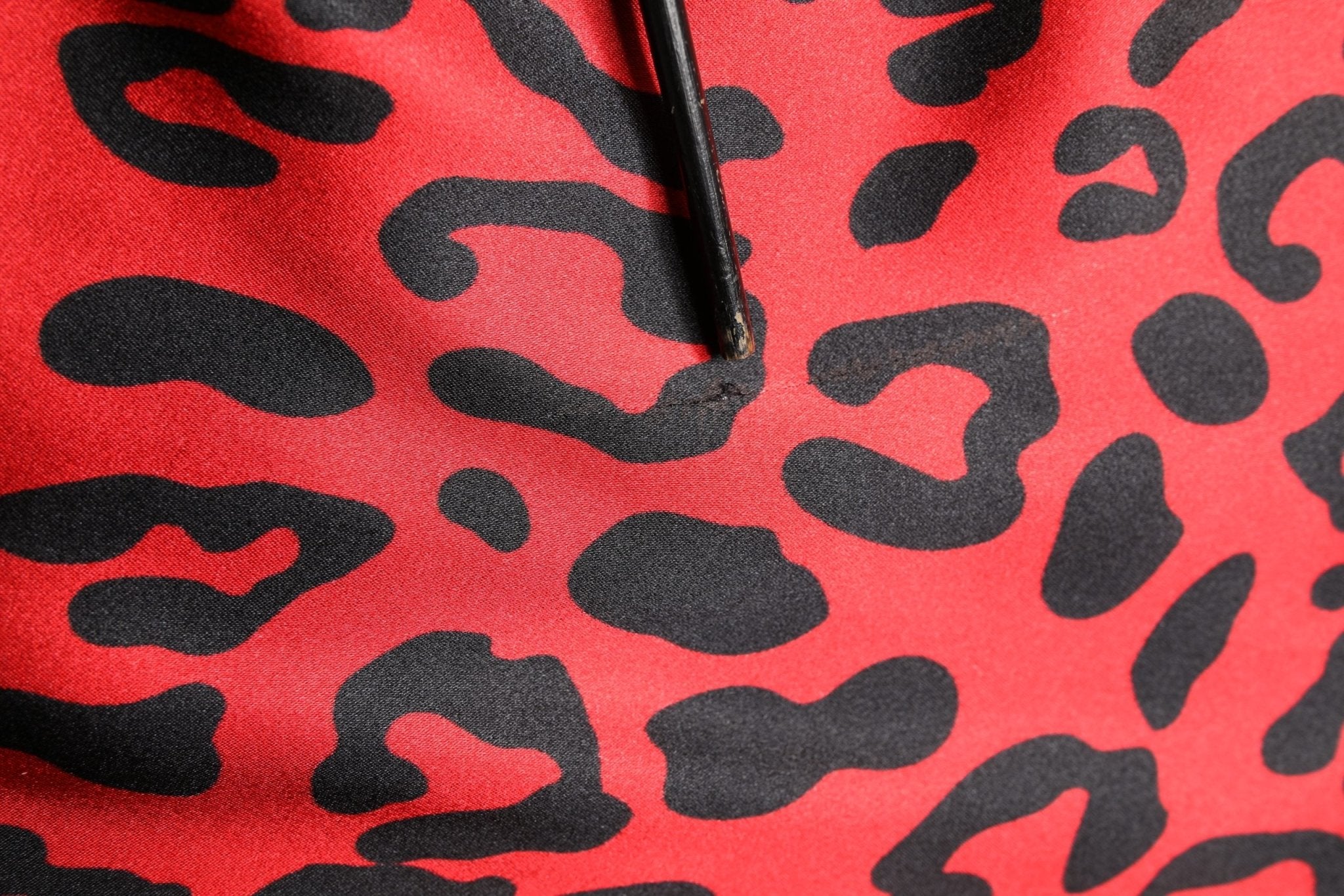 Dolce & Gabbana Red Leopard Print Silk Side Slit Maxi Dress - RIMODA