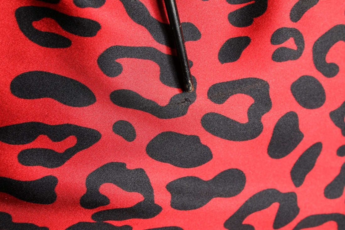 Dolce & Gabbana Red Leopard Print Silk Side Slit Maxi Dress - RIMODA
