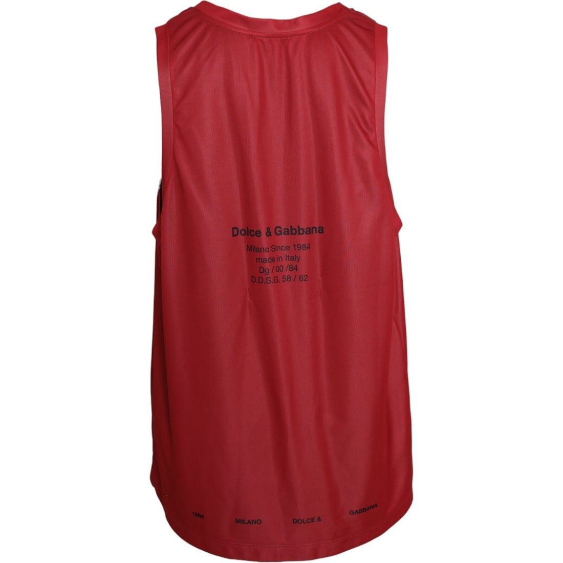 Dolce & Gabbana Red Leopard Print Sleeveless Men Tank T-shirt - RIMODA