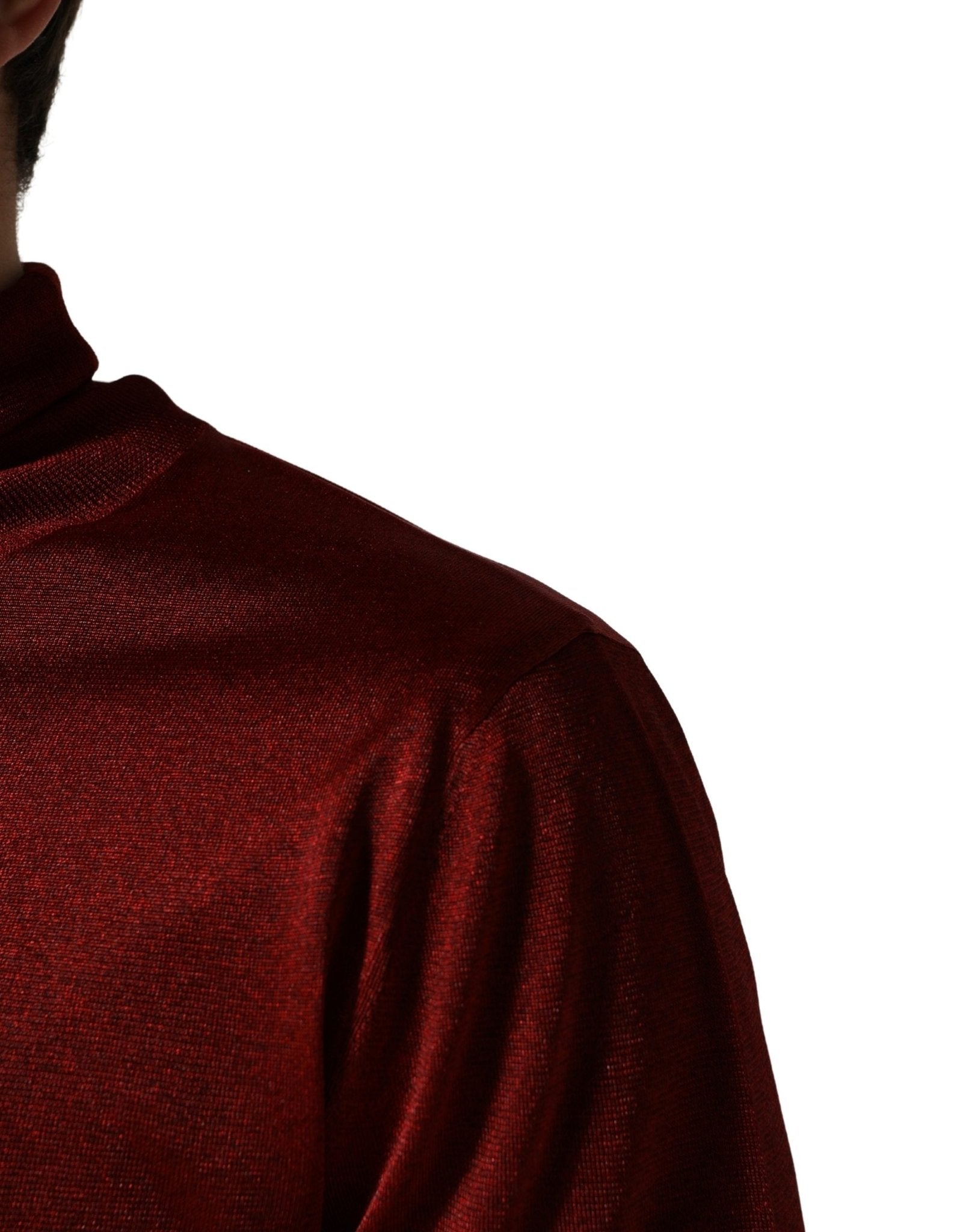 Dolce & Gabbana Red Long Sleeve TurtleNeck Pullover Sweater - RIMODA