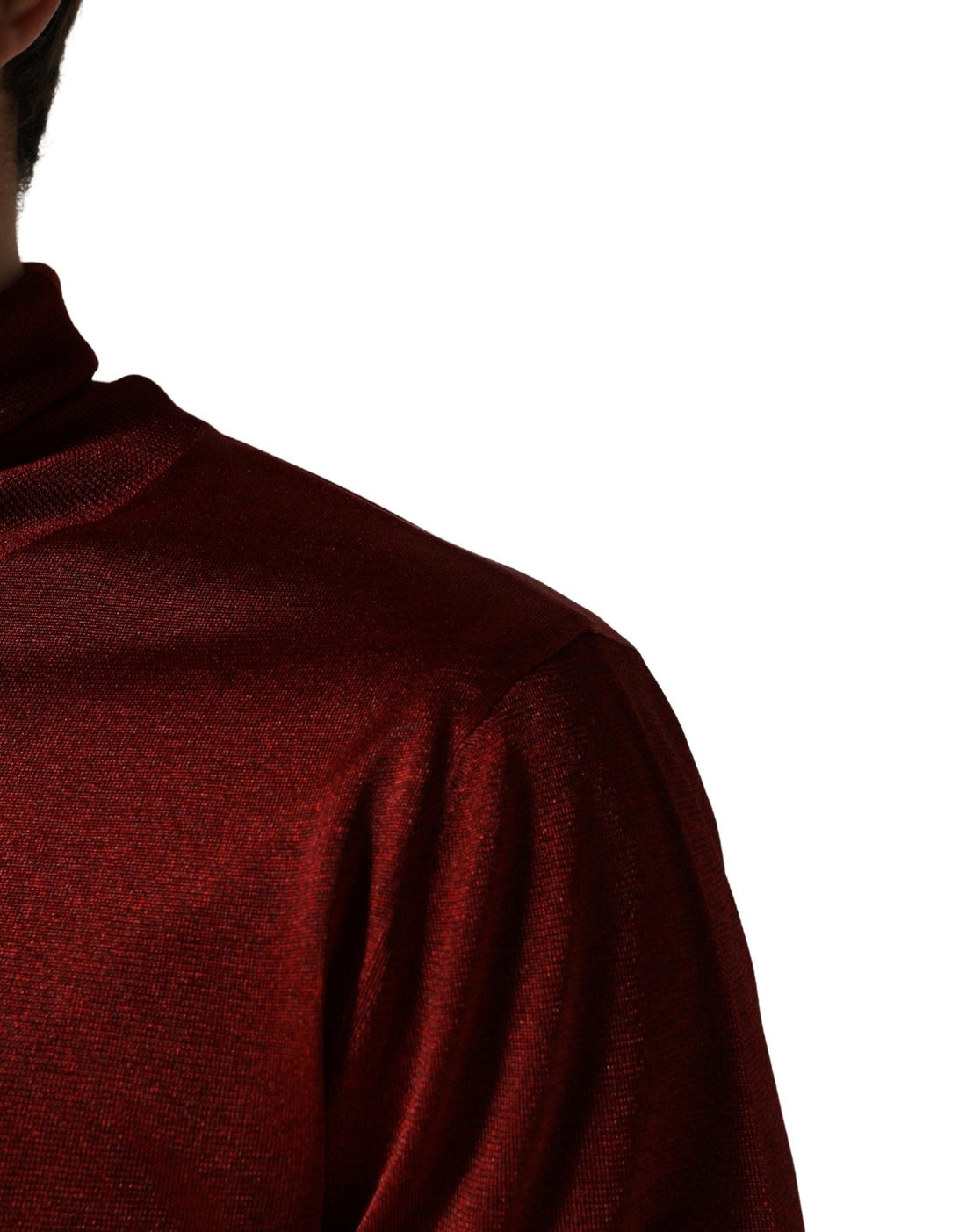 Dolce & Gabbana Red Long Sleeve TurtleNeck Pullover Sweater - RIMODA