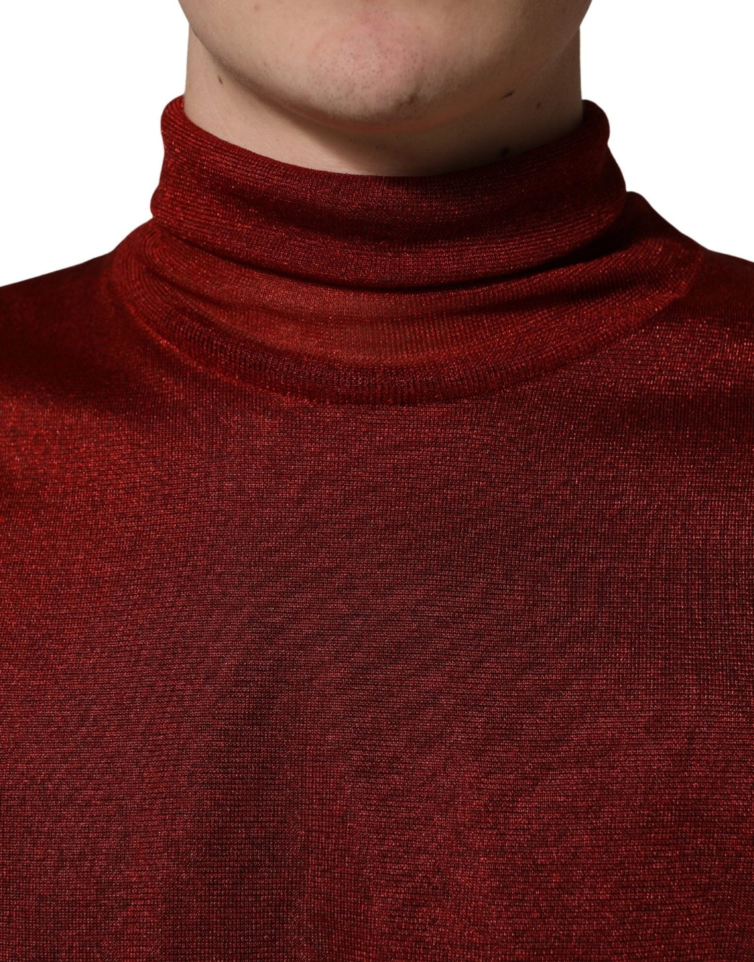 Dolce & Gabbana Red Long Sleeve TurtleNeck Pullover Sweater - RIMODA