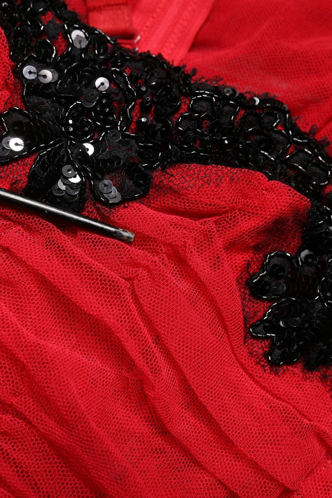 Dolce & Gabbana Red Mesh Trim Bodycon Sheath Midi Dress - RIMODA