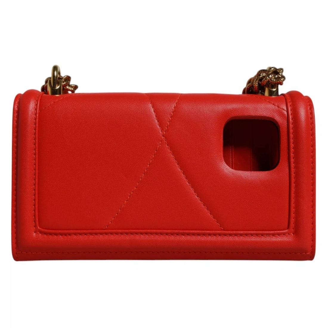 Dolce & Gabbana Red Quilted Devotion Crossbody 11 PRO Phone case bag - RIMODA