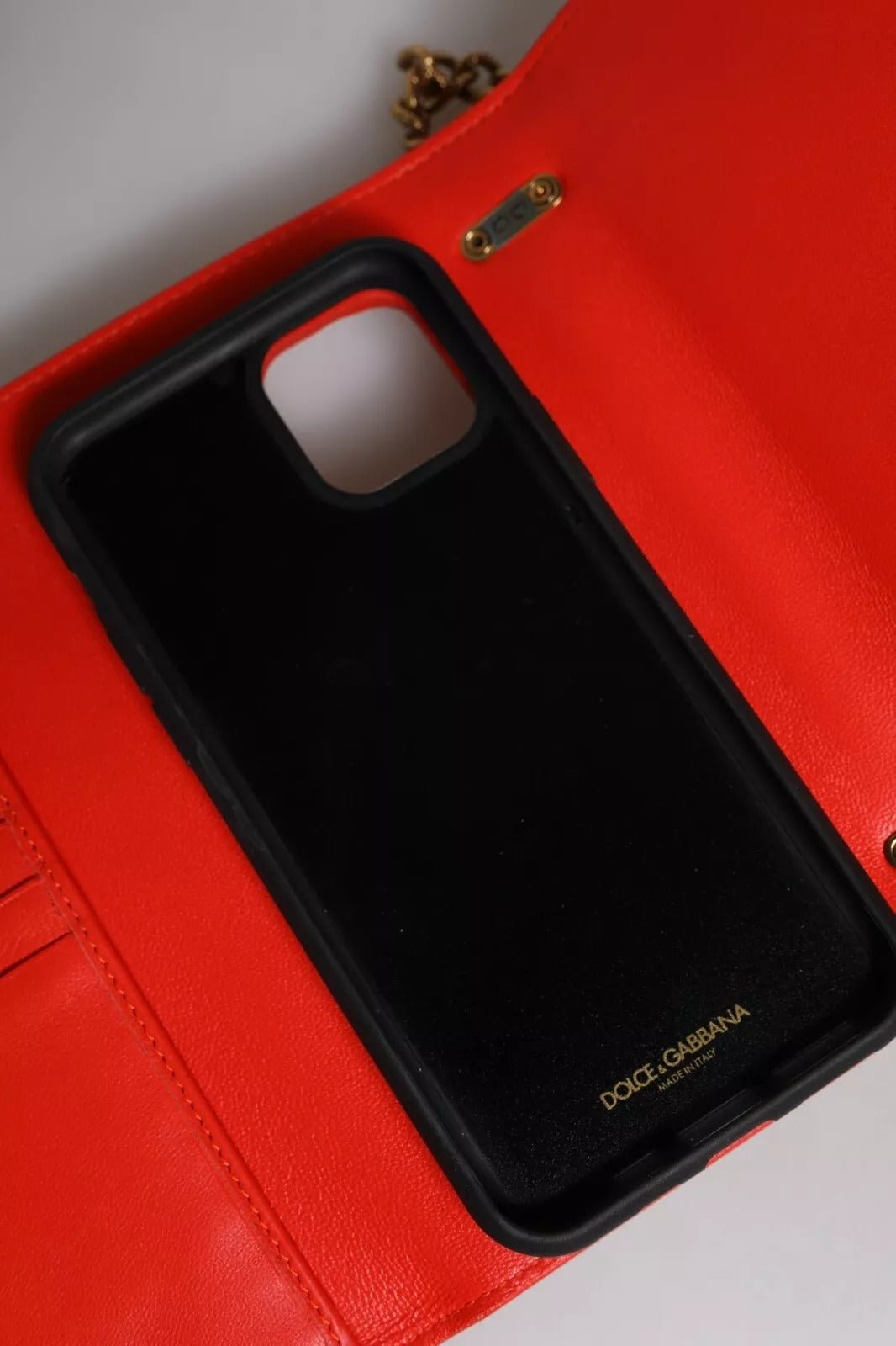 Dolce & Gabbana Red Quilted Devotion Crossbody 11 PRO Phone case bag - RIMODA