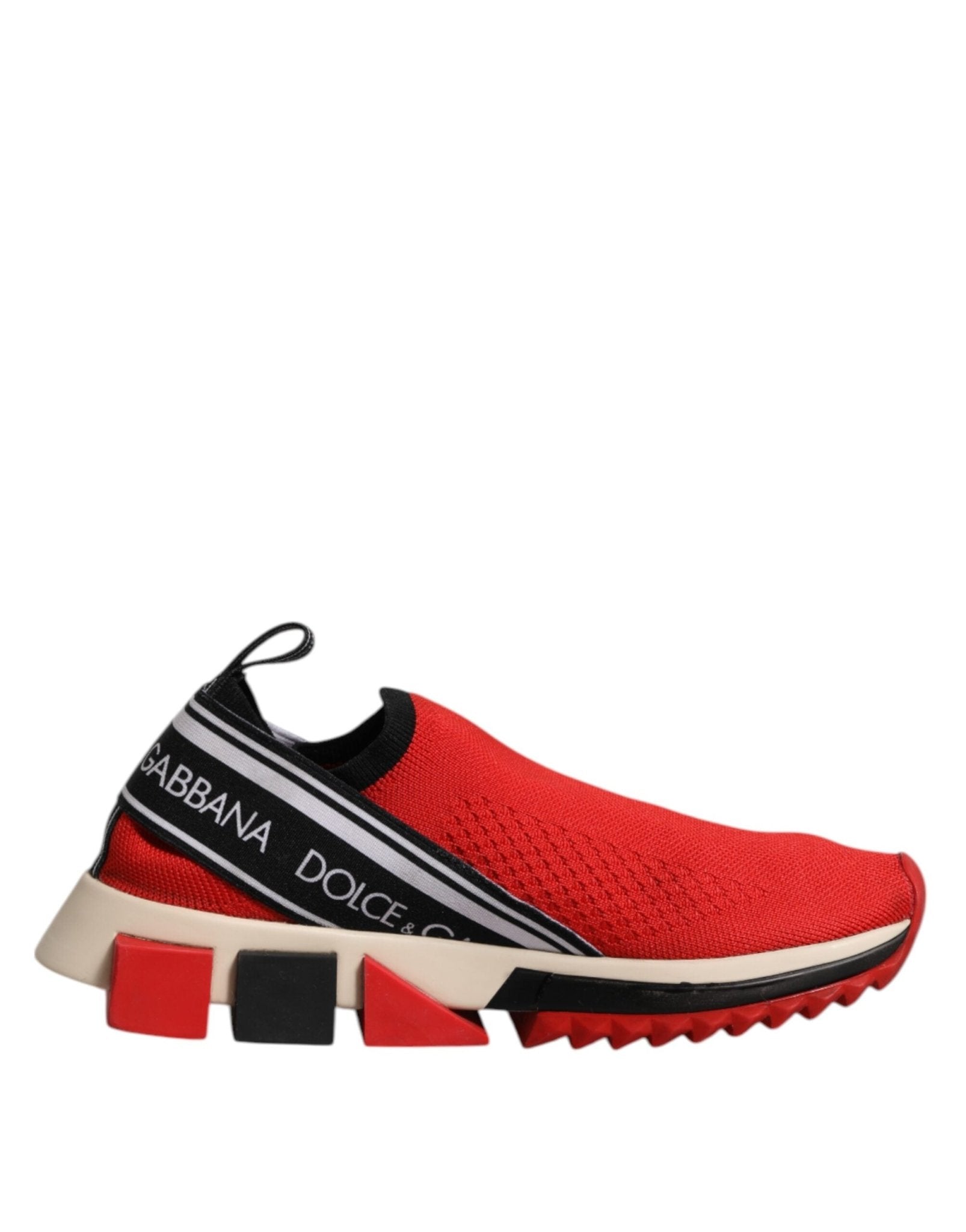 Dolce & Gabbana Red Sorrento Slip On Low Top Sneakers Shoes - RIMODA