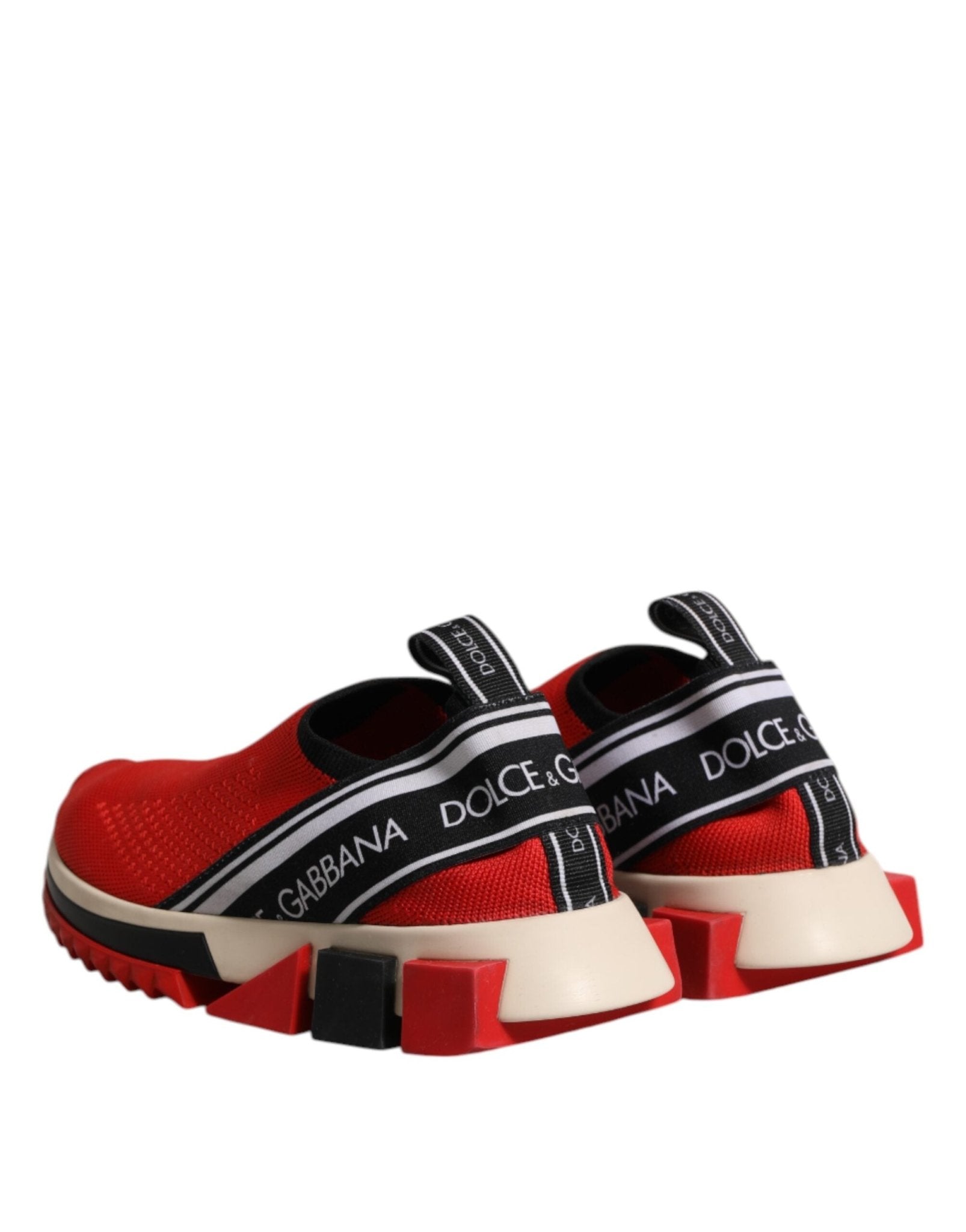 Dolce & Gabbana Red Sorrento Slip On Low Top Sneakers Shoes - RIMODA