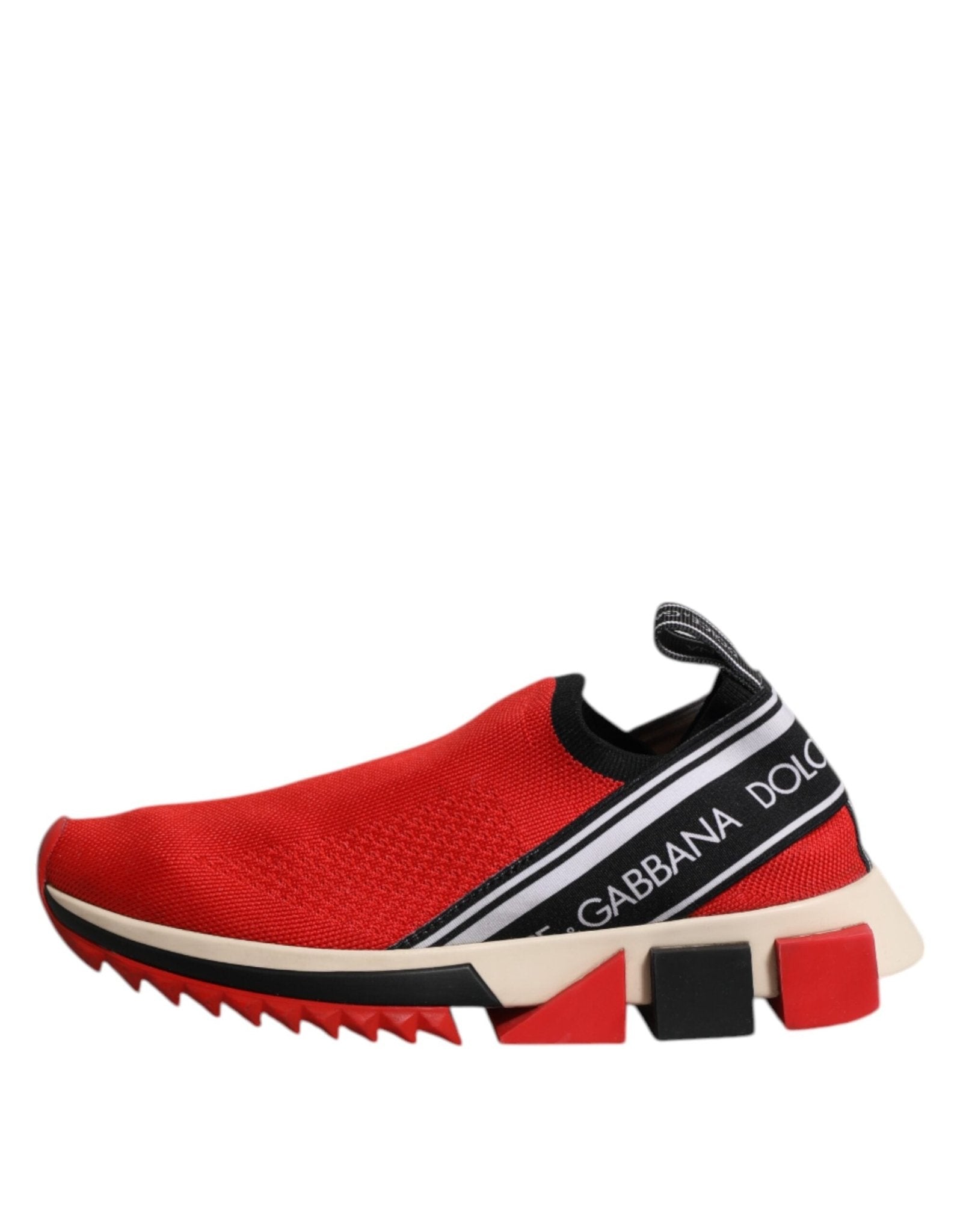 Dolce & Gabbana Red Sorrento Slip On Low Top Sneakers Shoes - RIMODA