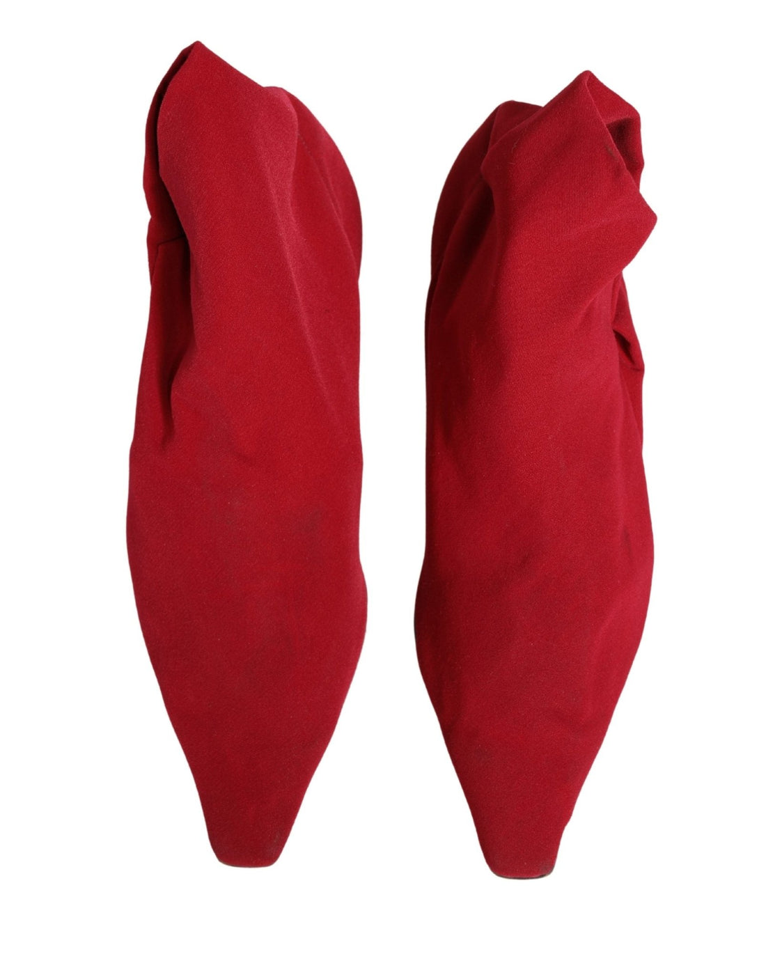 Dolce & Gabbana Red Suede Ankle Boots Shoes - RIMODA