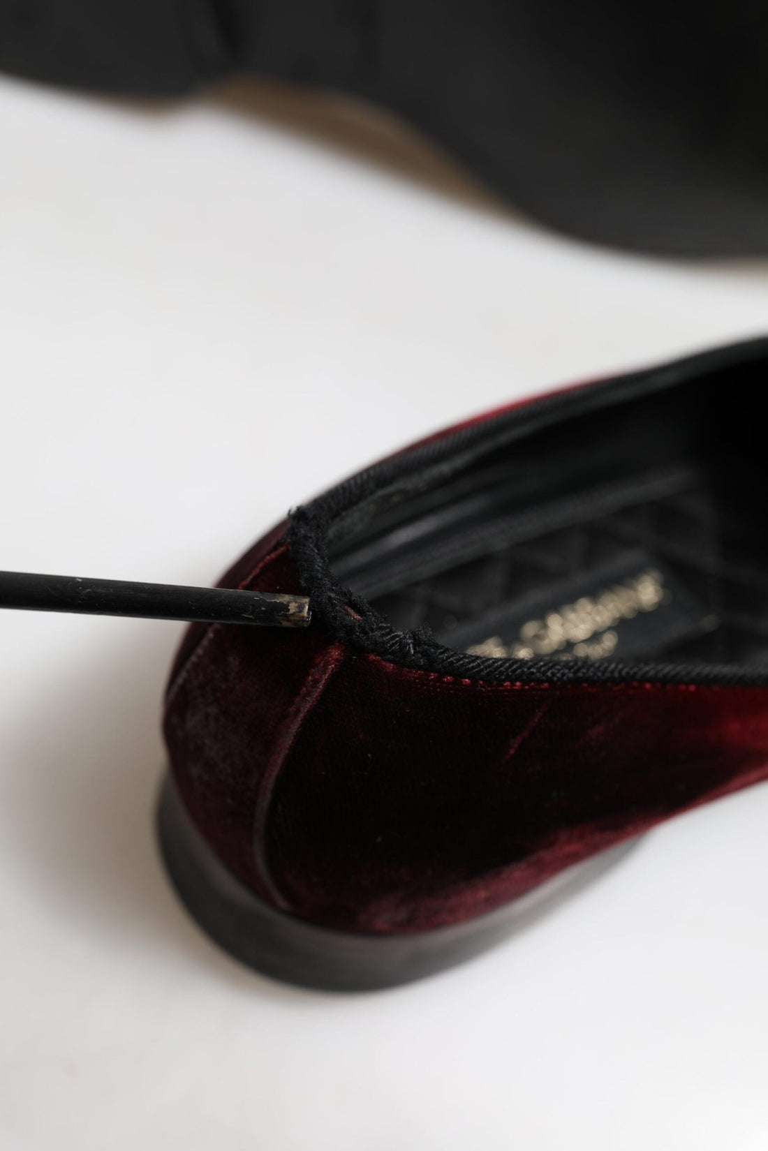 Dolce & Gabbana Red Velvet Men Slip On Loafers Dress Shoes - RIMODA