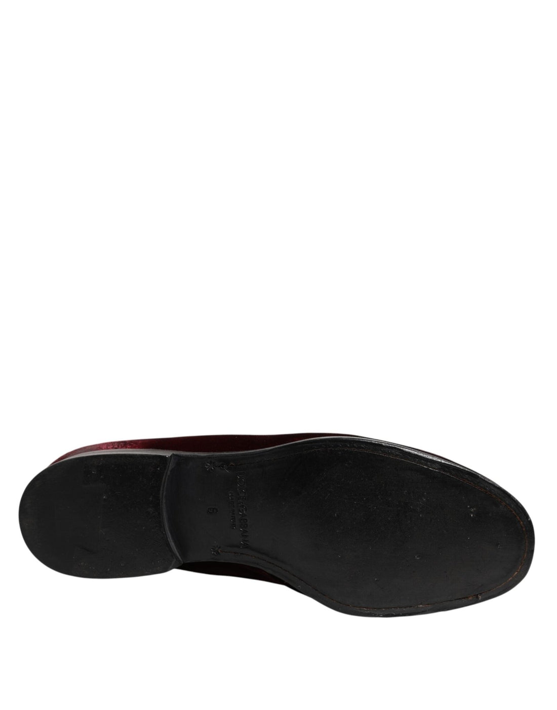 Dolce & Gabbana Red Velvet Men Slip On Loafers Dress Shoes - RIMODA