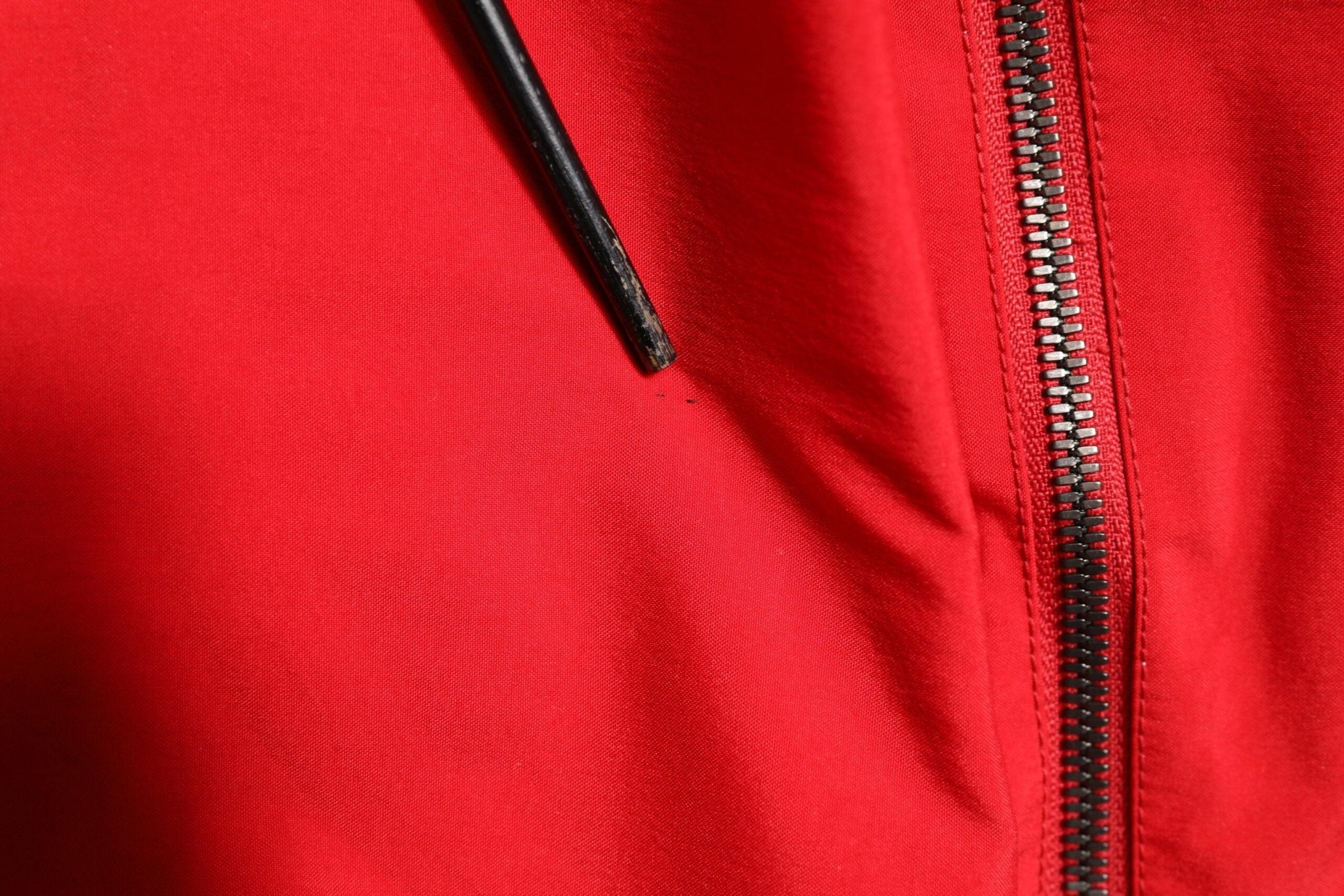 Dolce & Gabbana Red White Nylon Full Zip Windbreaker Jacket - RIMODA