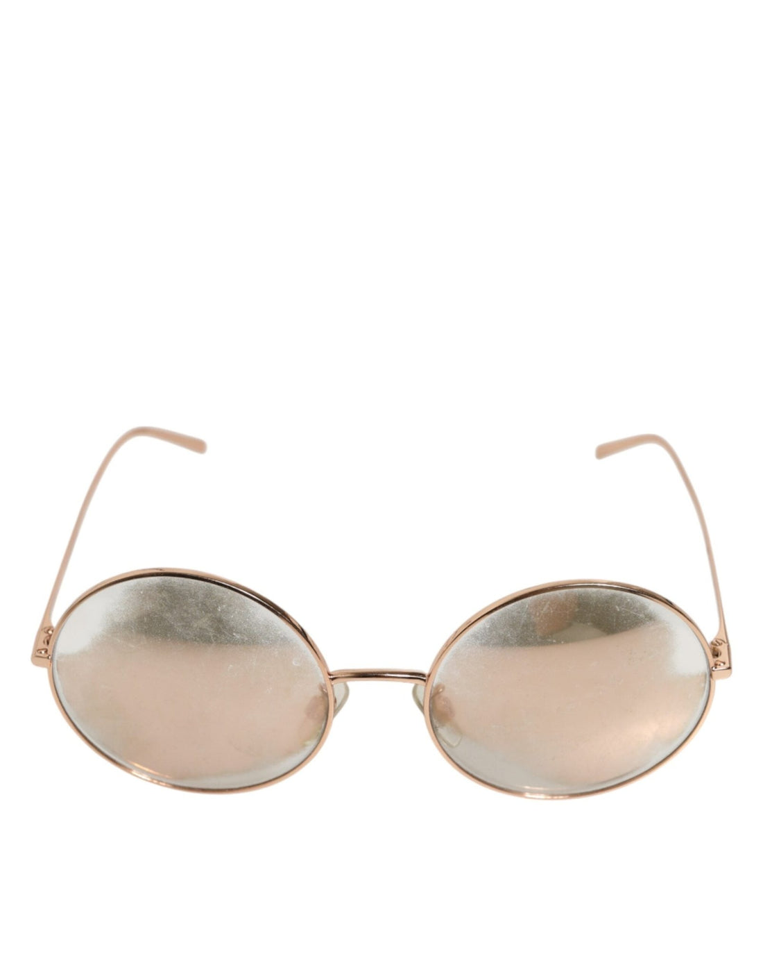 Dolce & Gabbana Rose Gold Plated Round Lenses Shades Eyewear Sunglasses - RIMODA