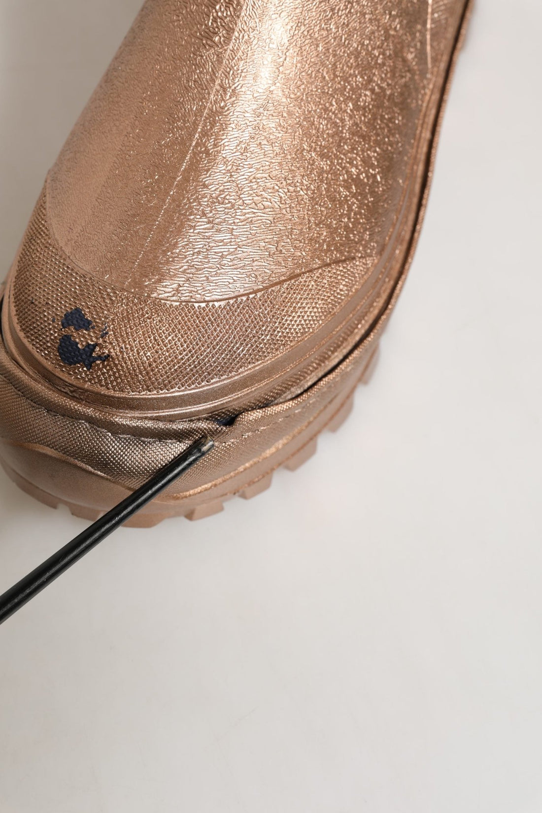 Dolce & Gabbana Rose Gold PVC Pull On Rain Boots Men Shoes - RIMODA