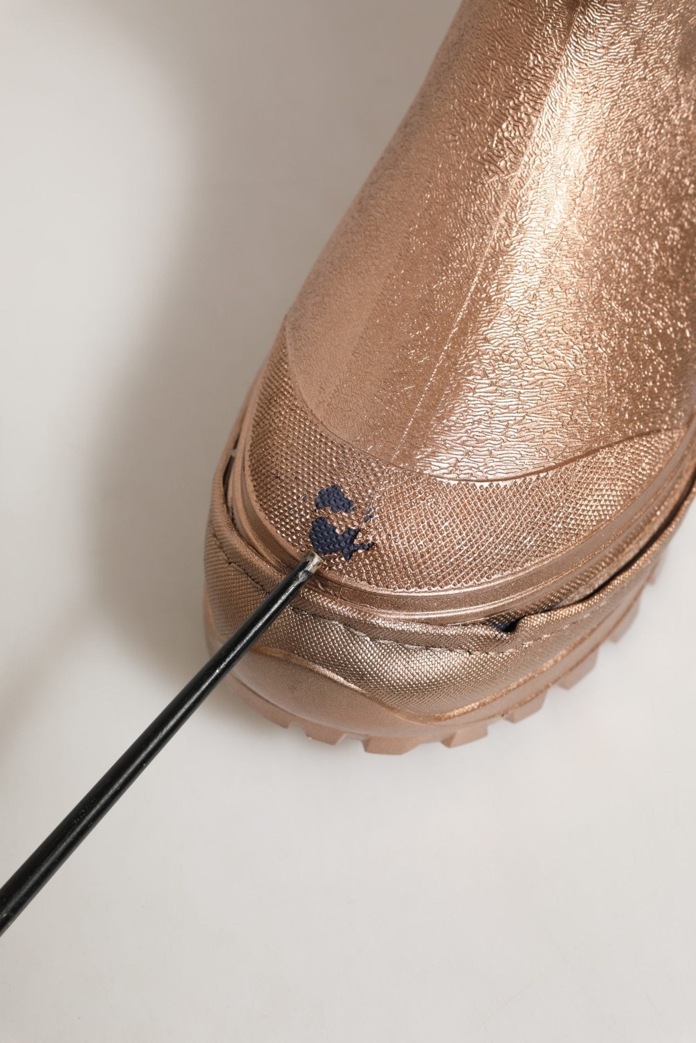 Dolce & Gabbana Rose Gold PVC Pull On Rain Boots Men Shoes - RIMODA