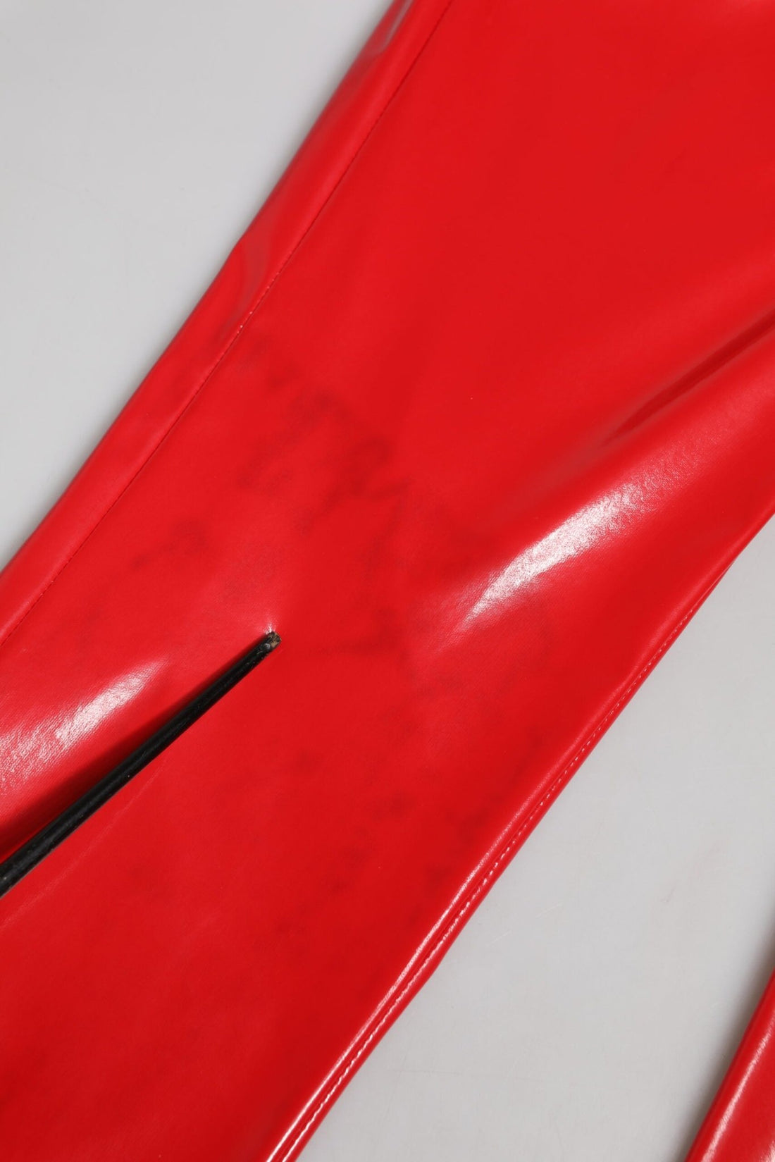 Dolce & Gabbana Shiny Red High Waist Skinny Trouser Pants - RIMODA