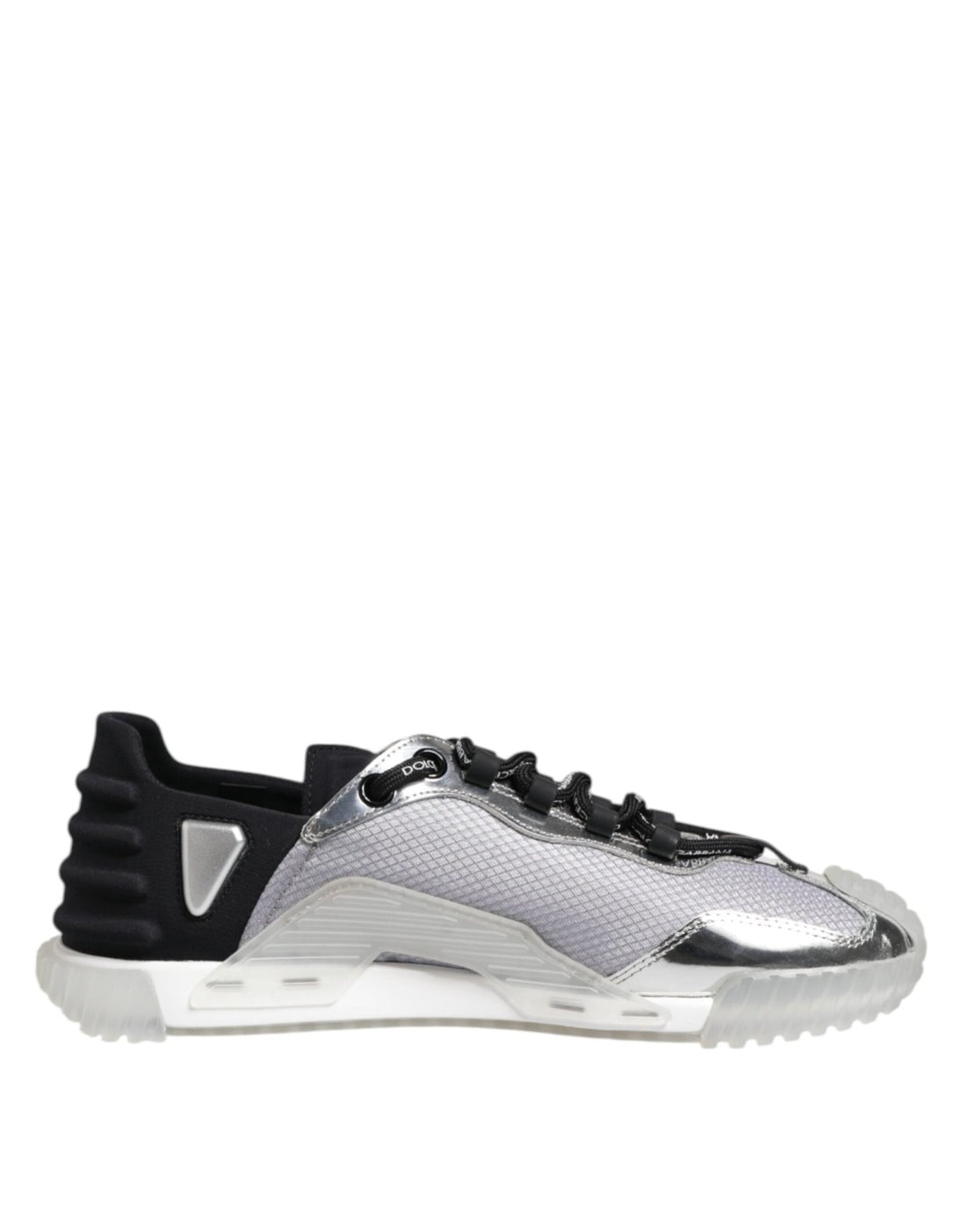 Dolce & Gabbana Silver Black Nylon NS1 Low Top Men Sneakers Shoes - RIMODA