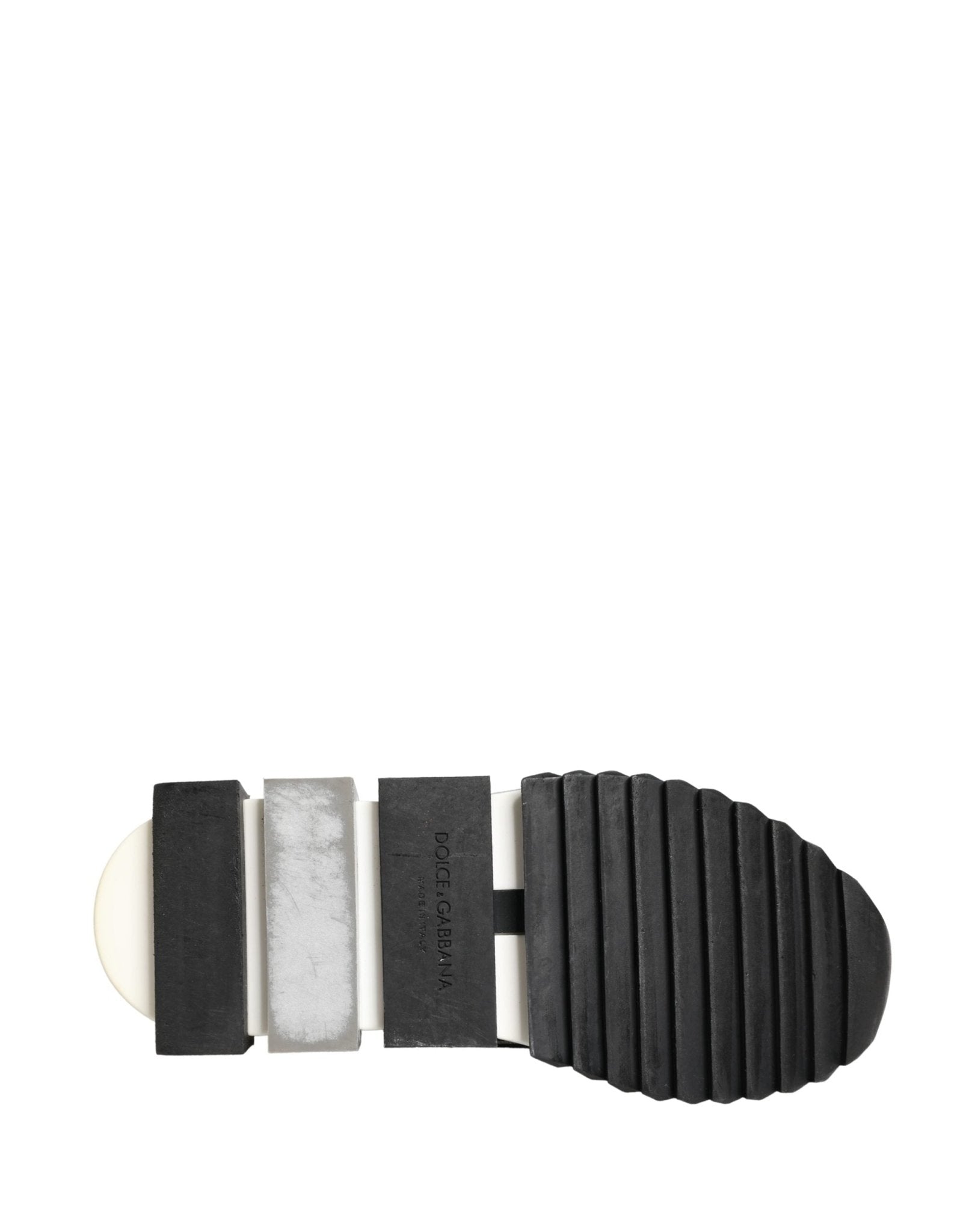 Dolce & Gabbana Silver Crystal Logo Slip On Sorrento Sneakers Shoes - RIMODA