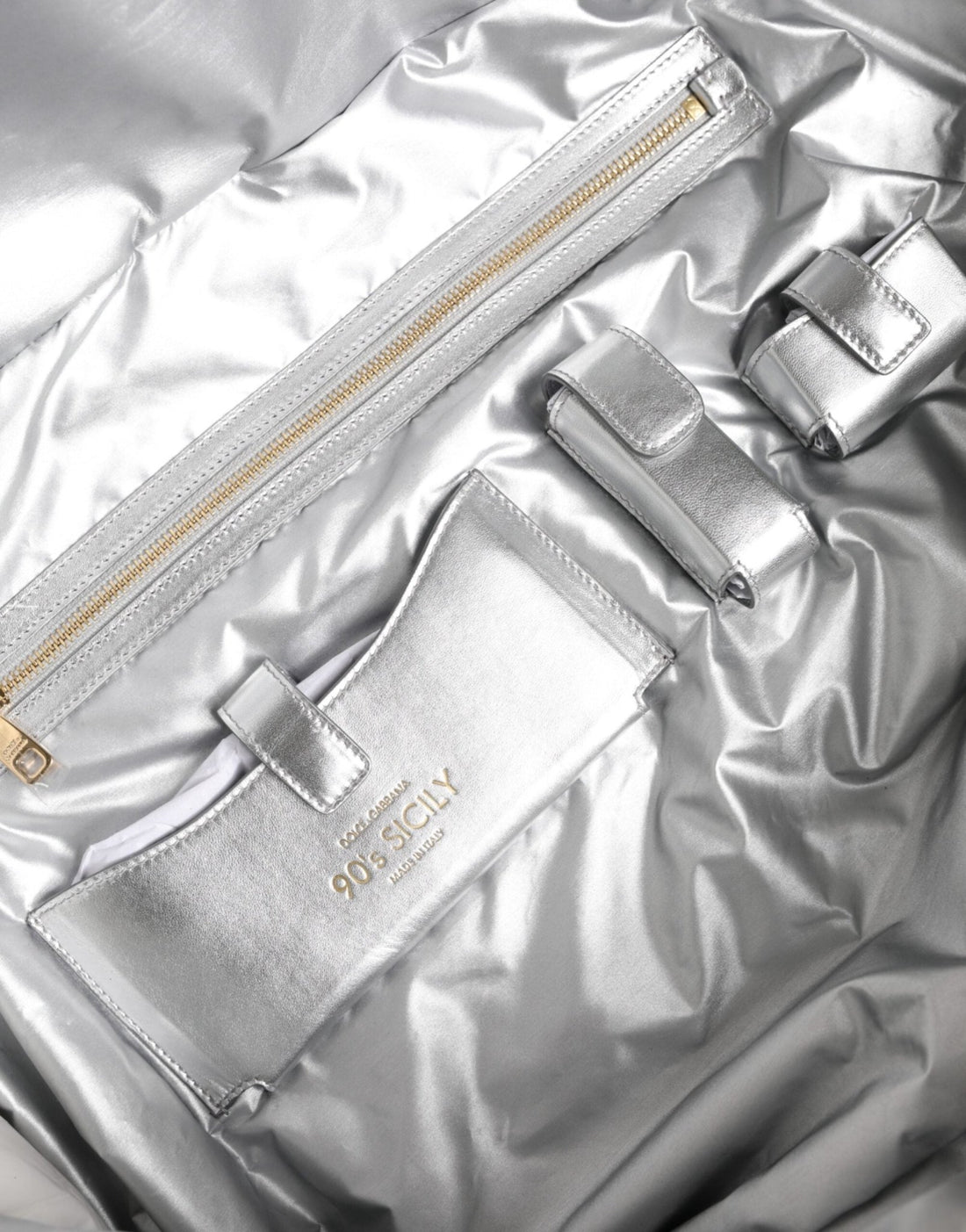 Dolce & Gabbana Silver Quilted Filled Crossbody Shoulder Bag SICILY Bag - RIMODA