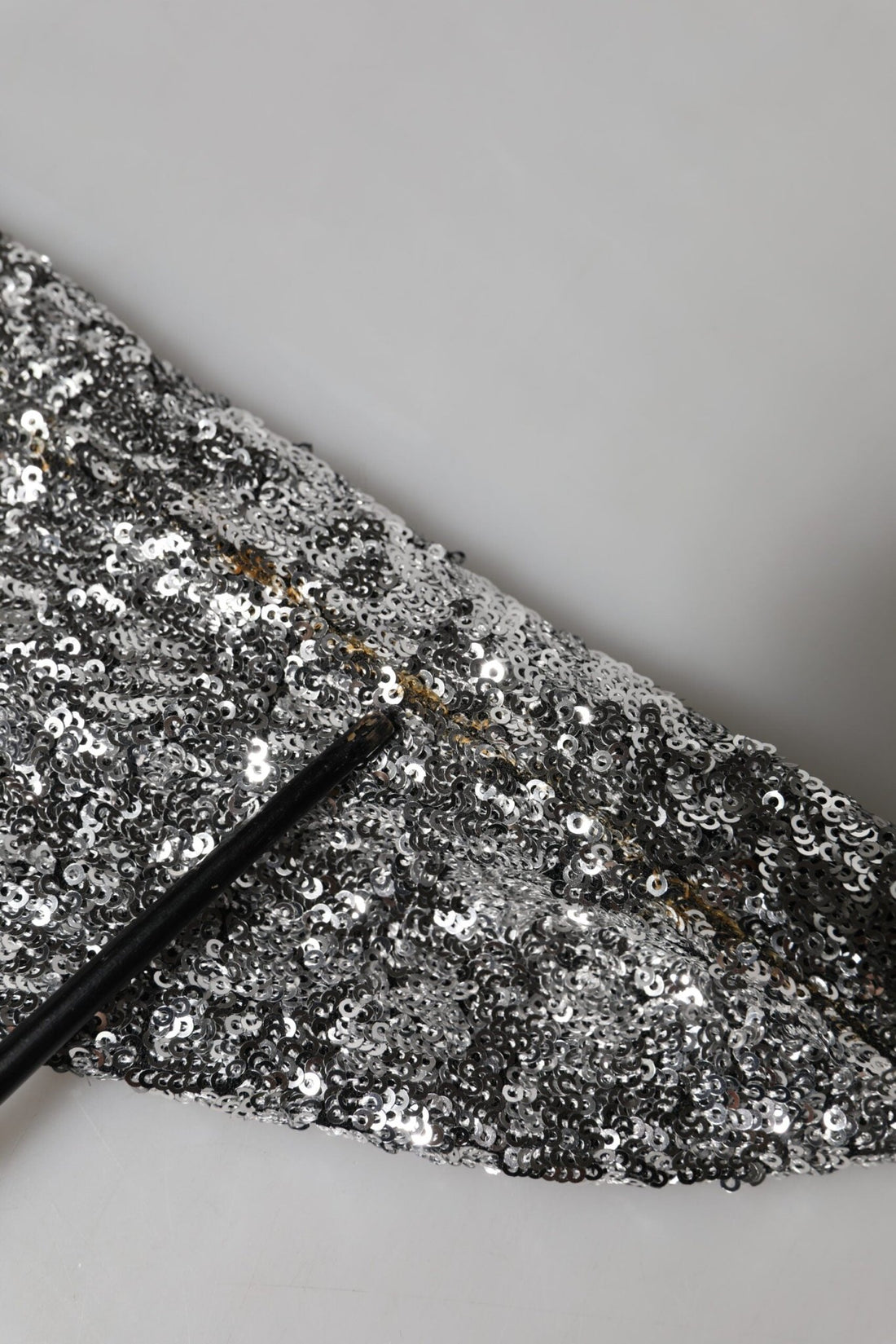 Dolce & Gabbana Silver Sequins Glitter High Heel Boot Shoes - RIMODA