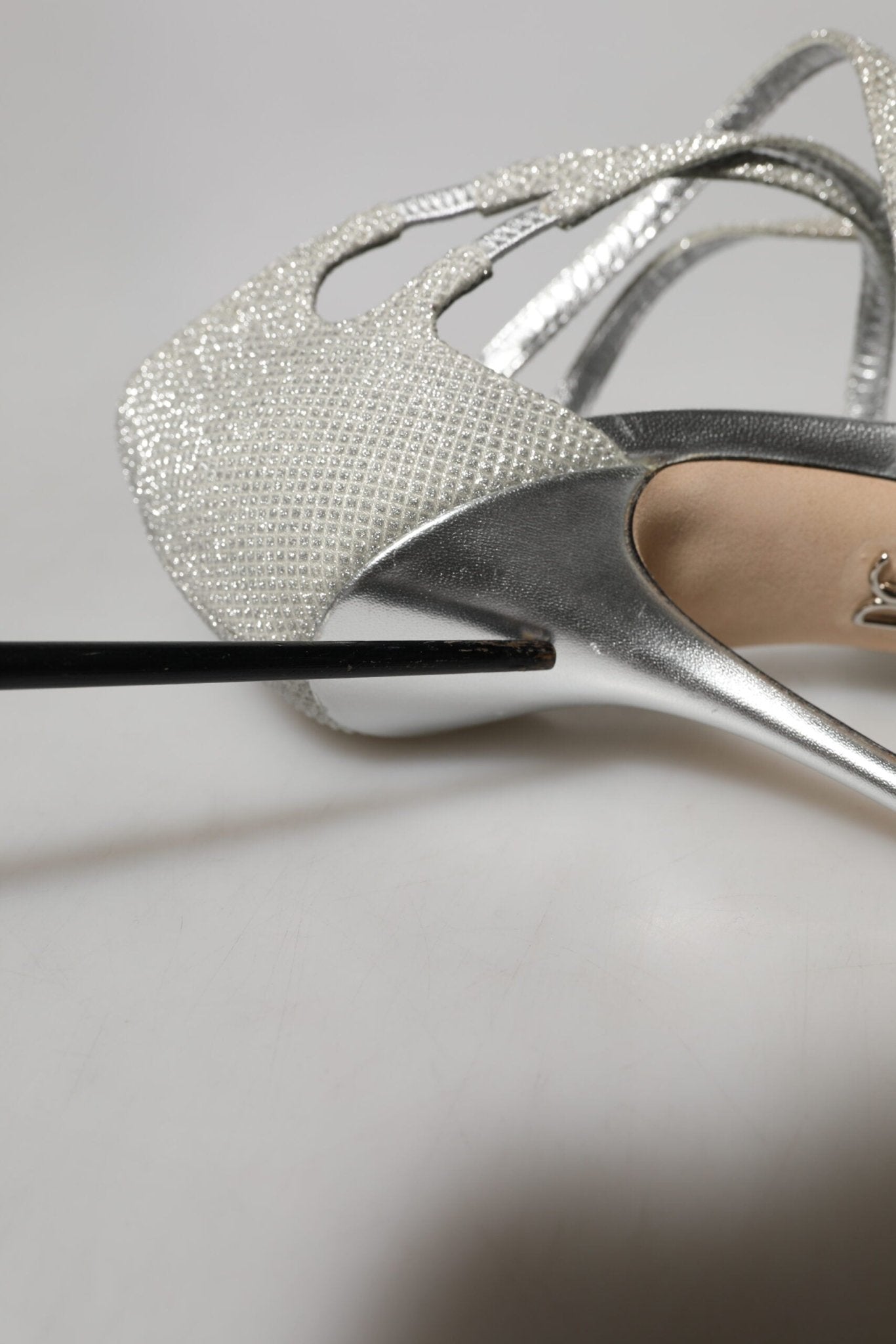 Dolce & Gabbana Silver Shimmers Sandals Heel Pumps Shoes - RIMODA