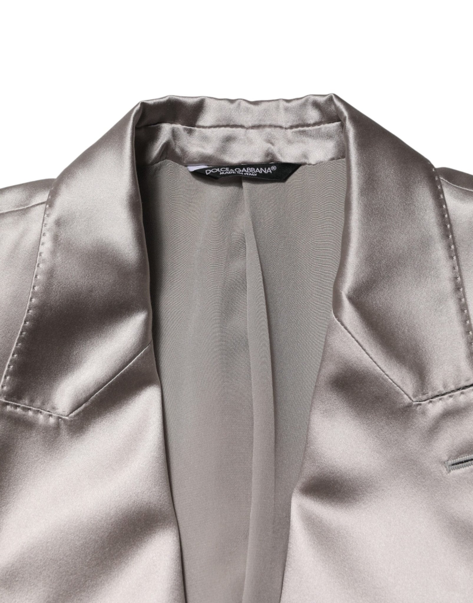 Dolce & Gabbana Silver SICILIA Single Breasted Jacket Blazer - RIMODA