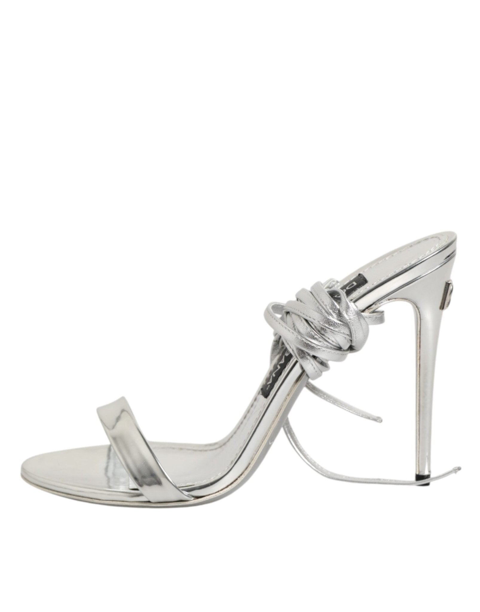 Dolce & Gabbana Silver Strappy High Heels Sandals Shoes - RIMODA