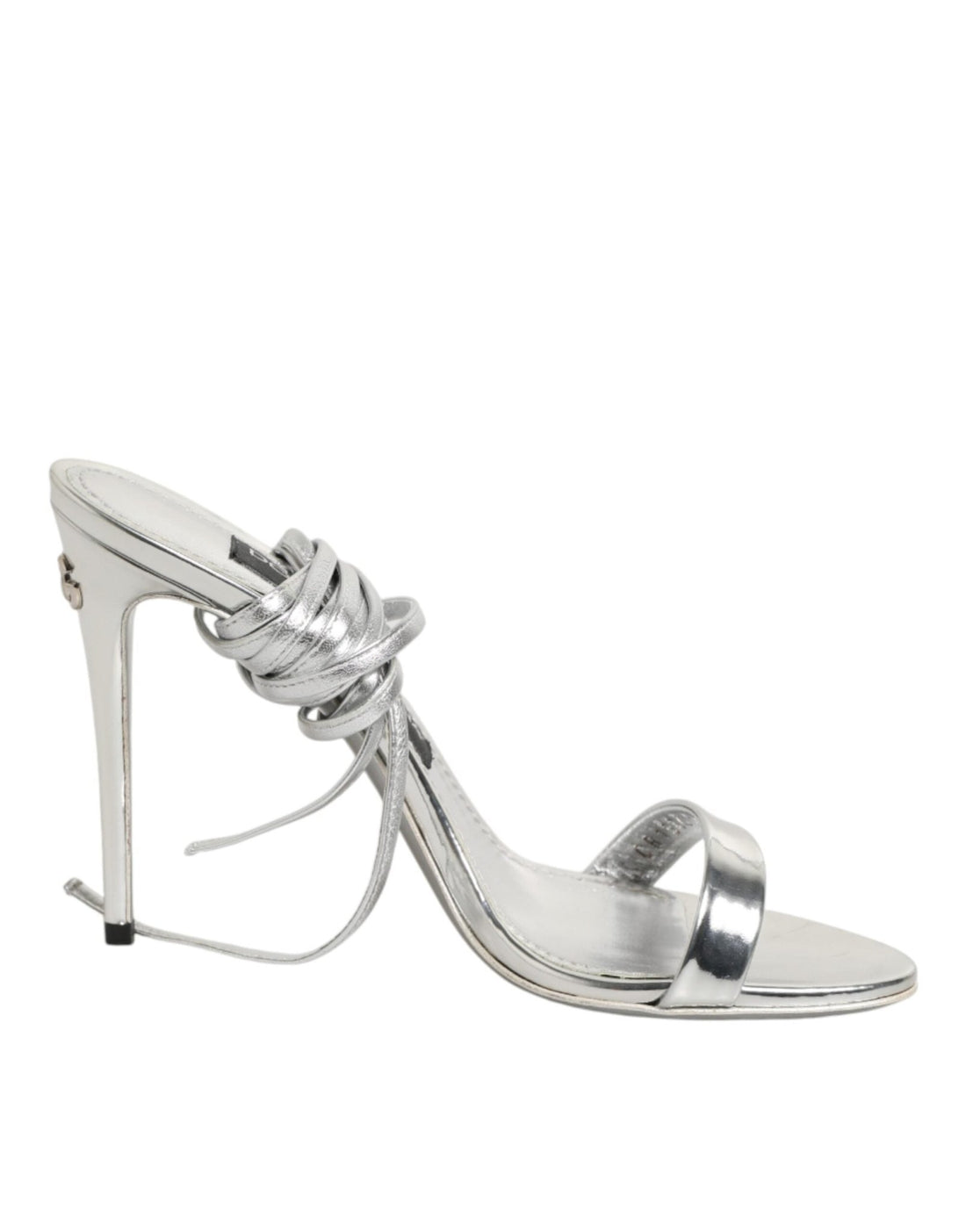 Dolce & Gabbana Silver Strappy High Heels Sandals Shoes - RIMODA