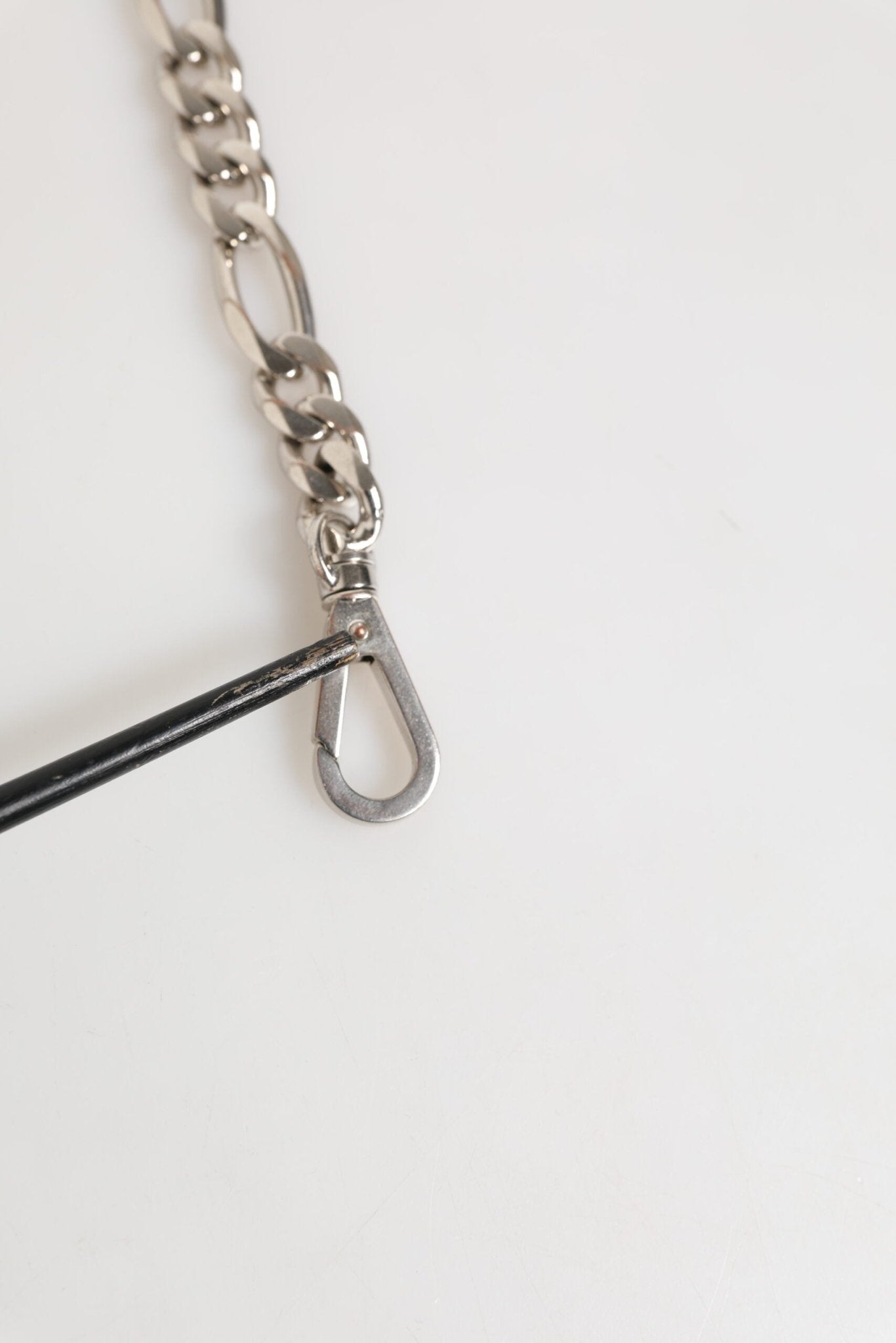 Dolce & Gabbana Silver Tone Brass Chain Lobster Clasp DG Logo Bracelet - RIMODA
