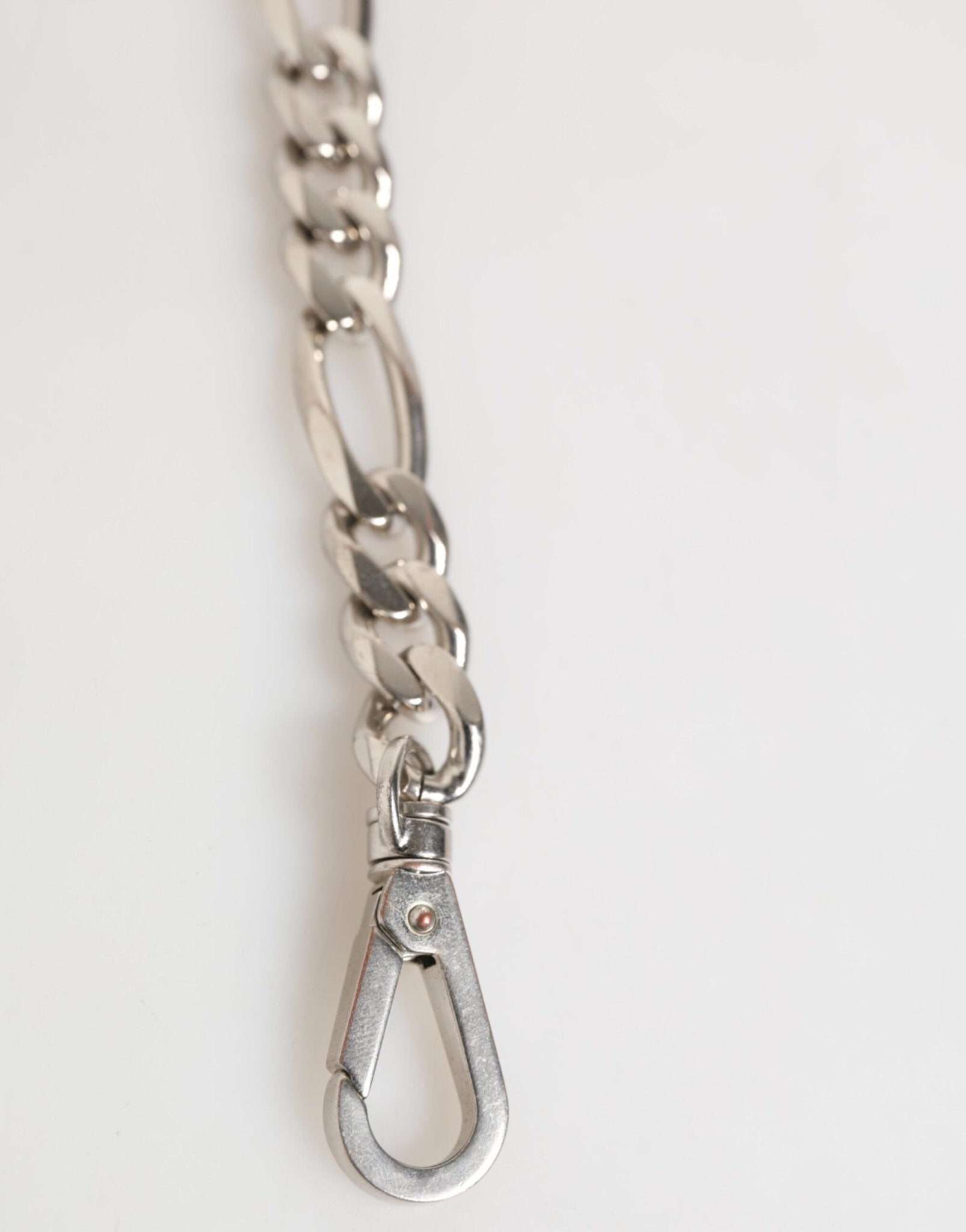 Dolce & Gabbana Silver Tone Brass Chain Lobster Clasp DG Logo Bracelet - RIMODA